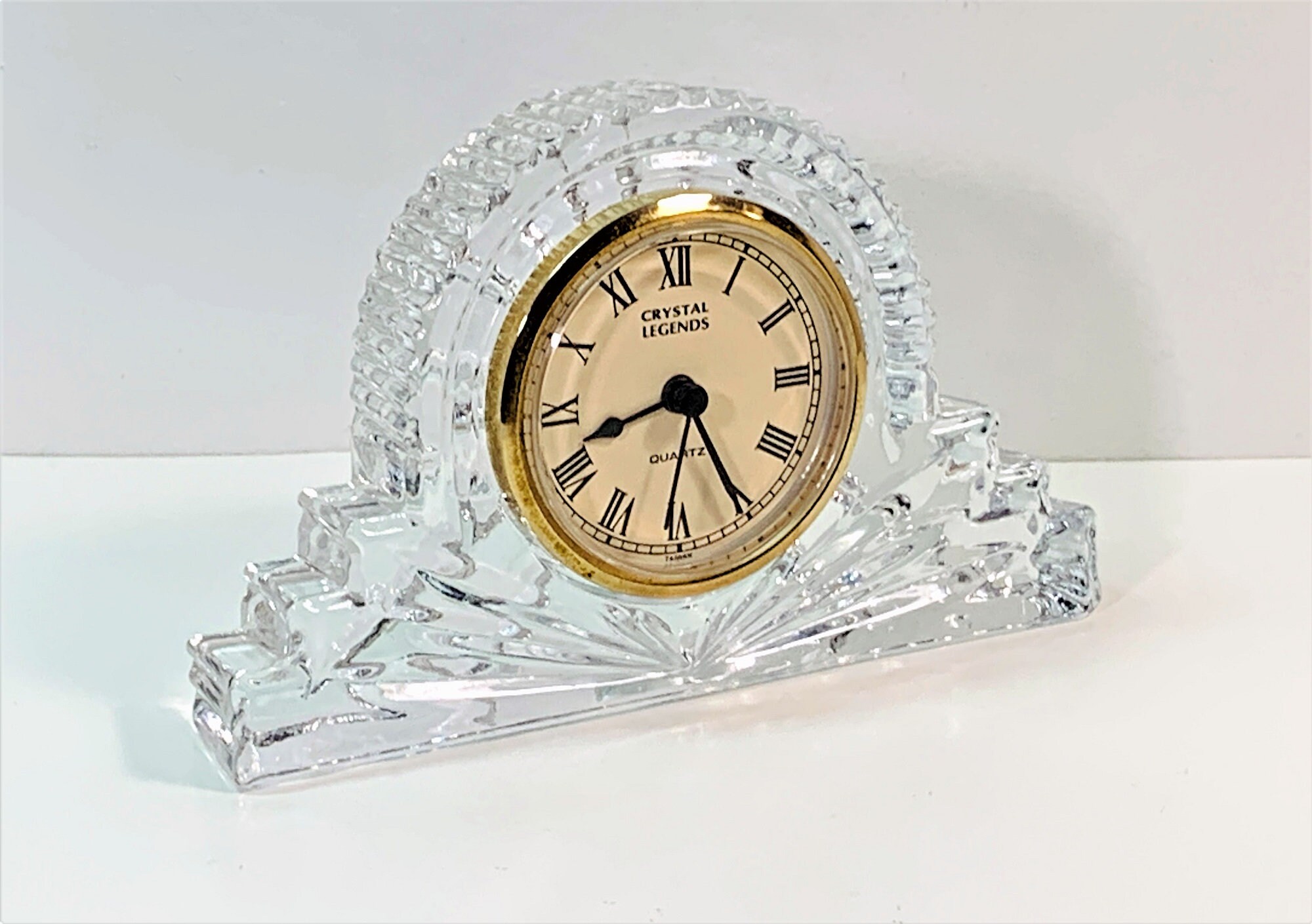 Vintage Crystal Legends by Godinger© Fine Lead Crystal Clock, Precision