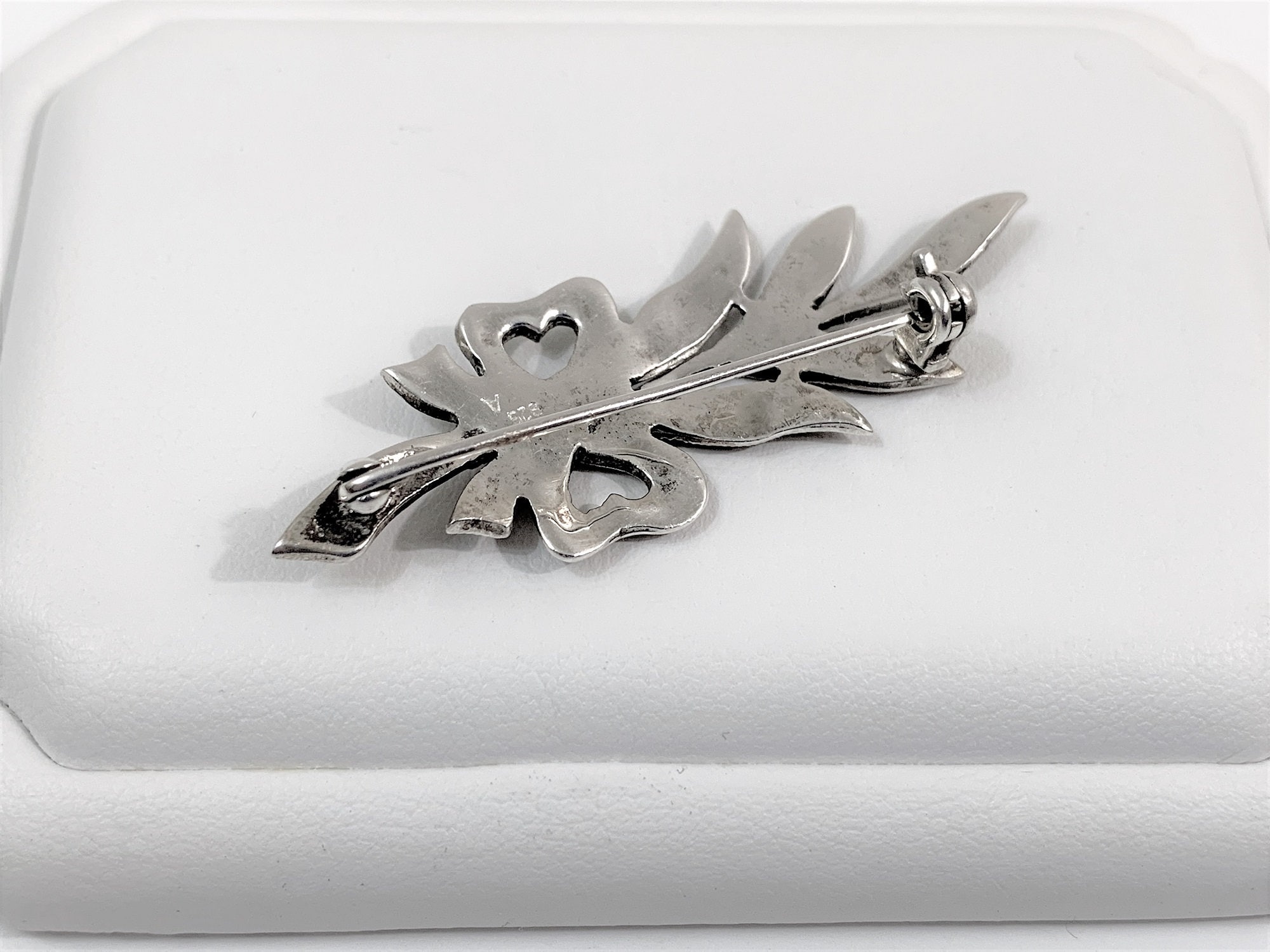 Vintage Sterling Silver Marcasite Brooch, Very well Crafted, Over 2