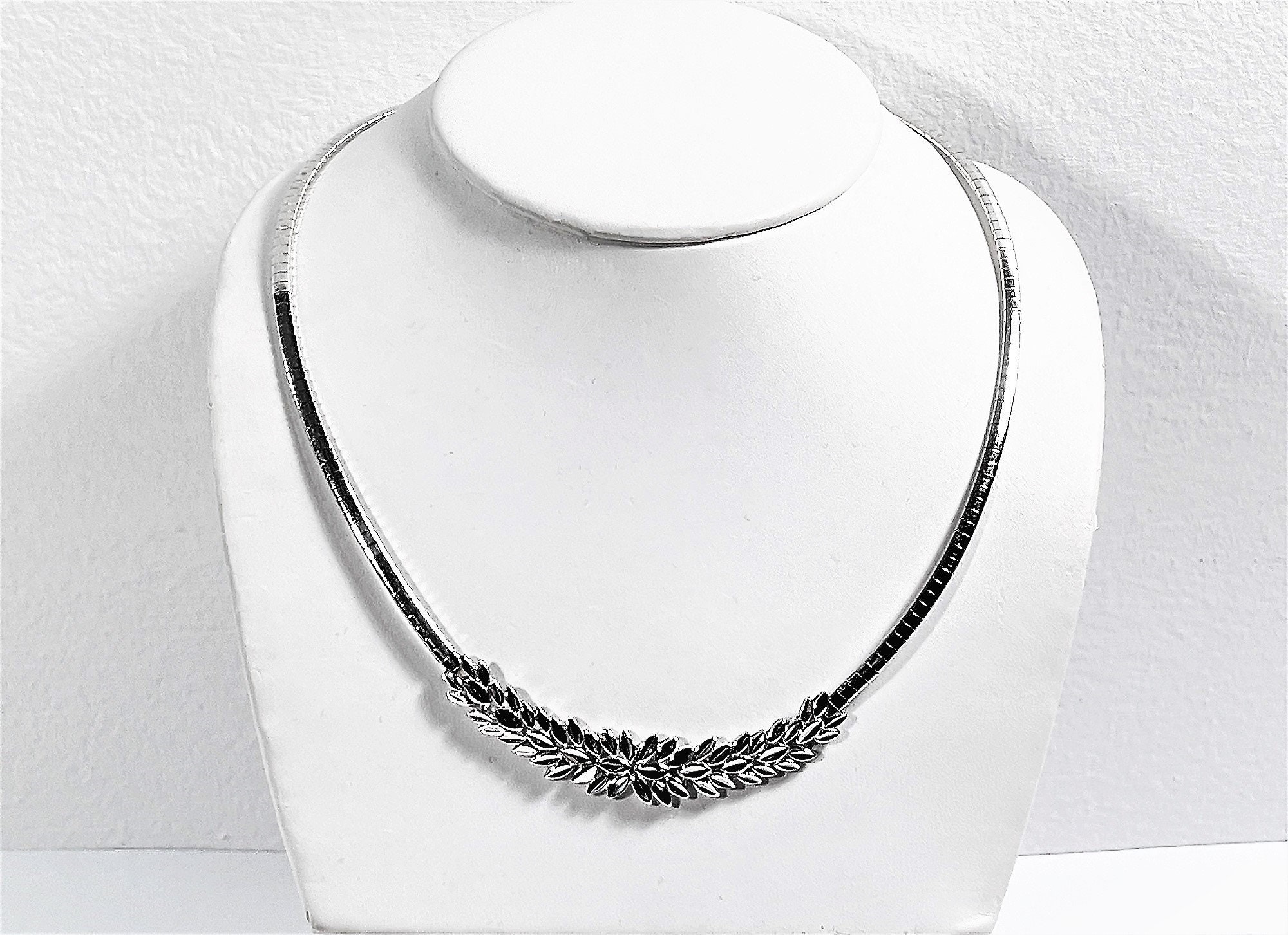 Italian 18 Inch Sterling Silver Omega Necklace, 3.5mm wide | eBay