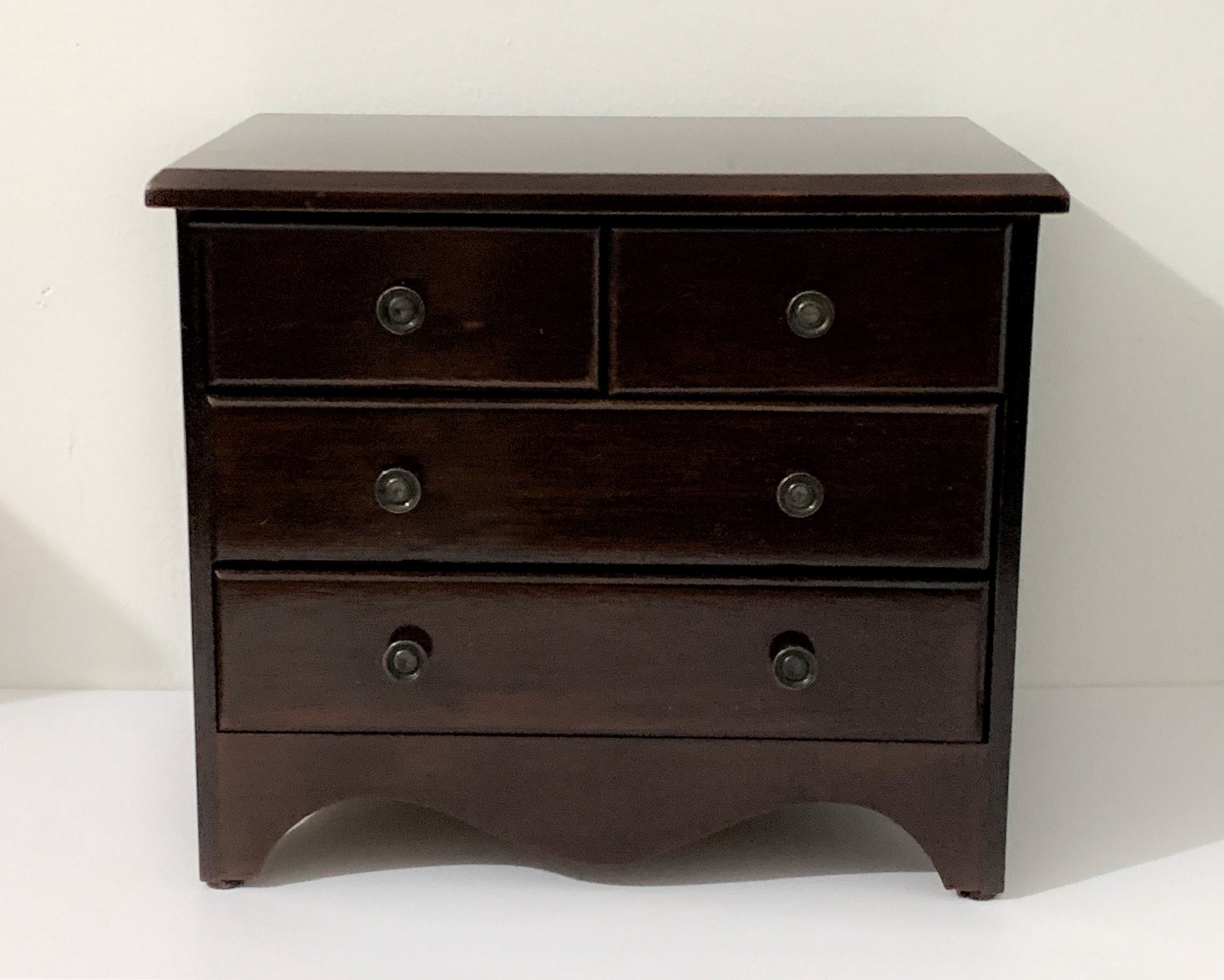 The Bombay Company 1992 Fine Wood Jewelry Dark Mahogany Piano