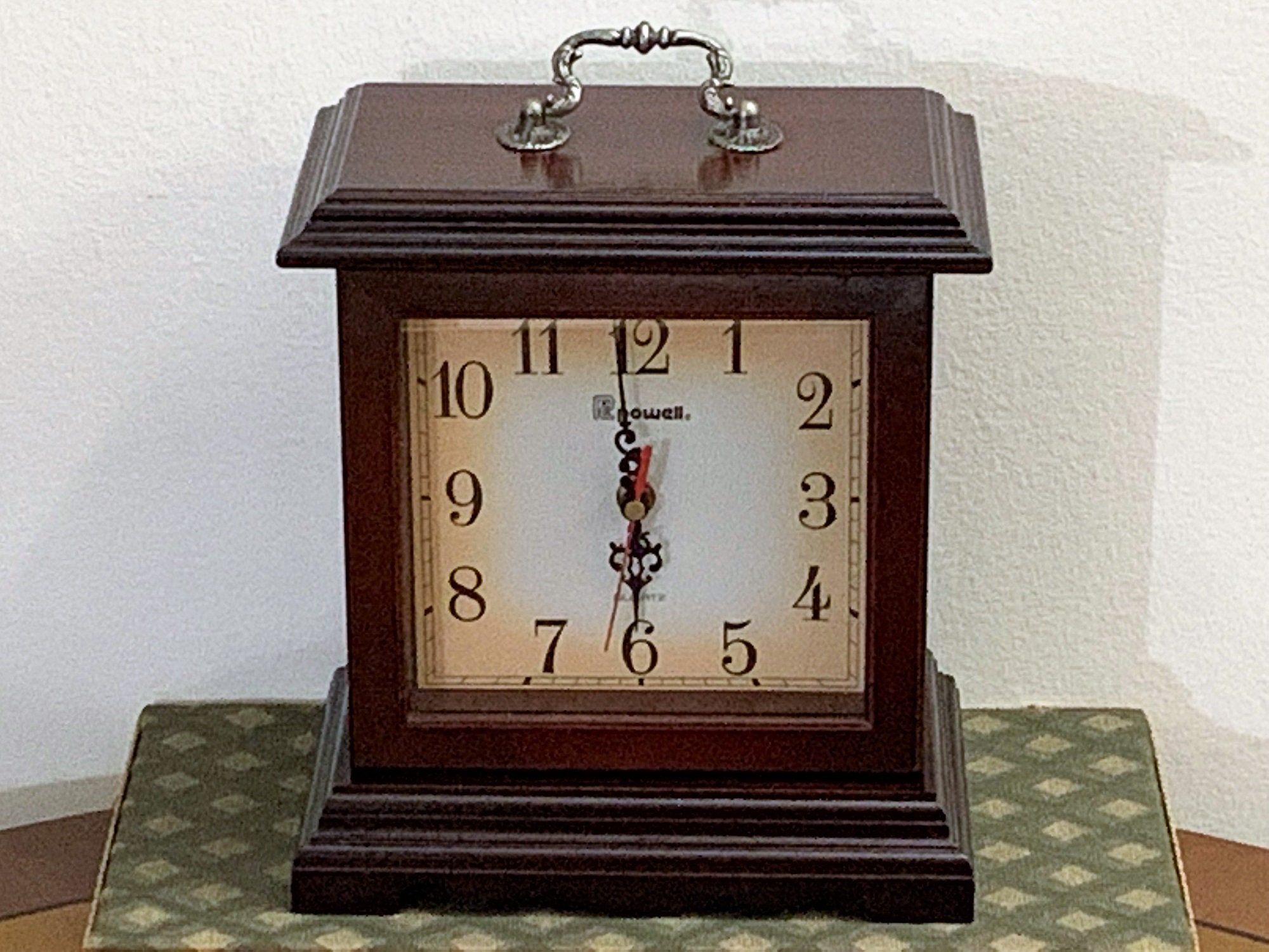 Solid Wood Jewelry With a Clock on the Hinged Door, Super
