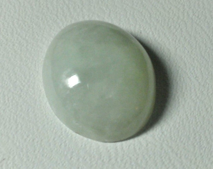Genuine Natural Jadeite Jade Cabochon Loose Gem Stone, 4.49 carats. 12.10 X 10.05 mm, Grade AA