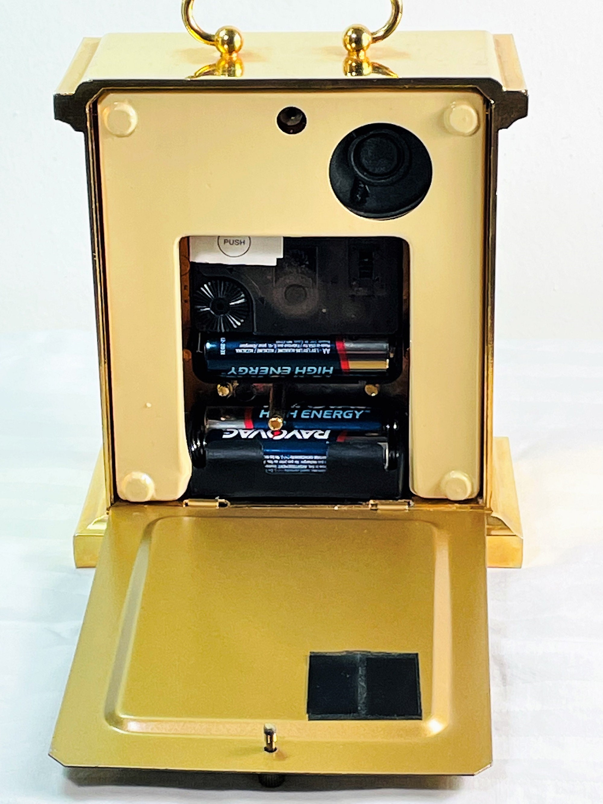 Howard Miller Westminster Chime Brass Mantel Carriage Clock M. 612735