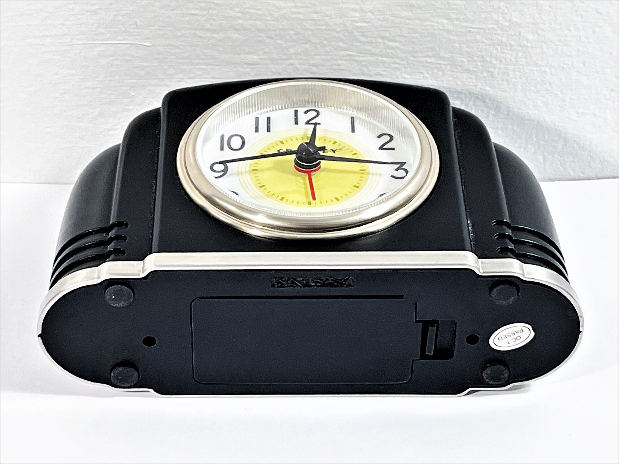 Crosley® Quartz Alarm Clock, Large 3 Dial, Sweep 'No Ticking' Seconds