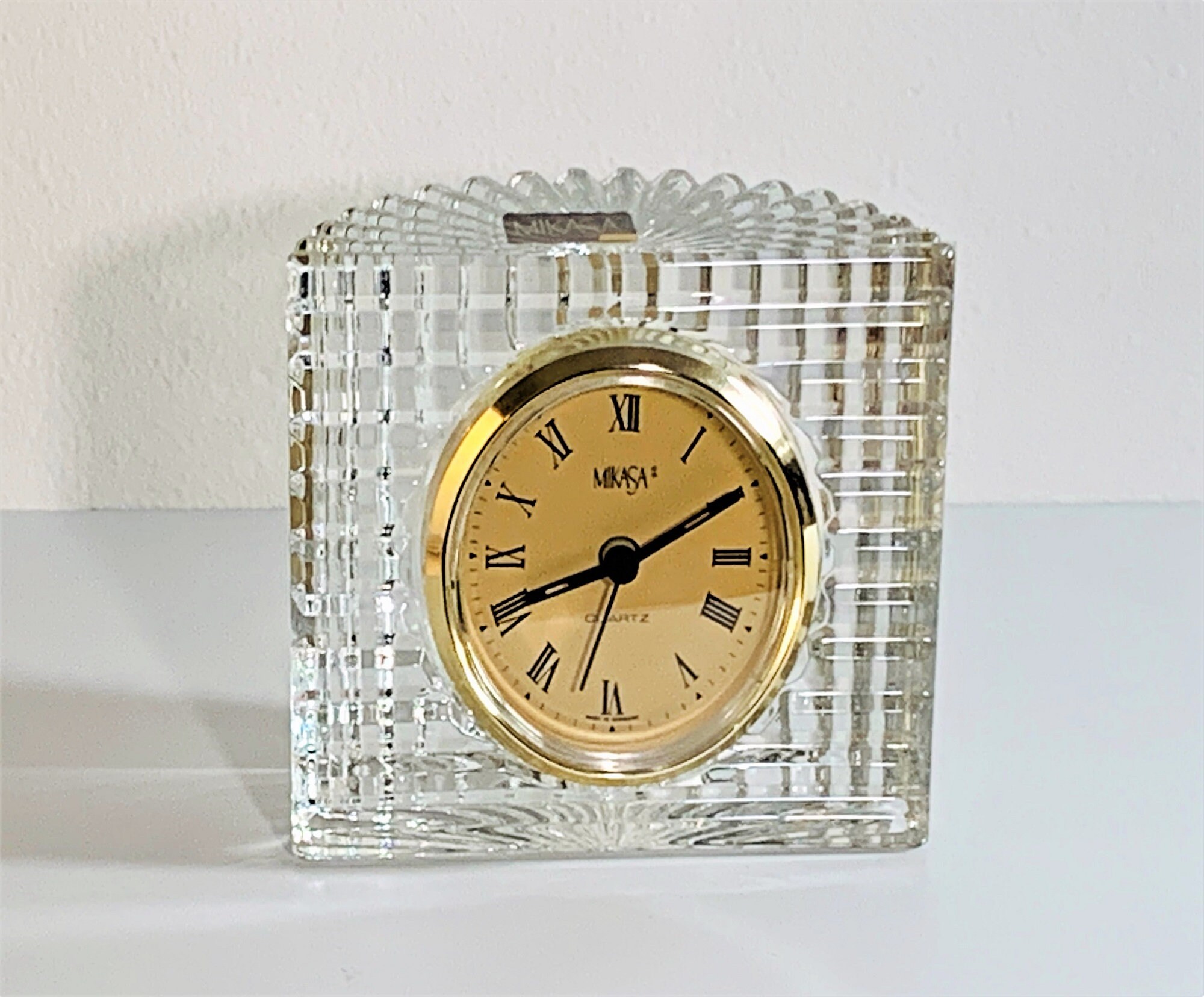 Home Décor Clocks Home & Living Marquis LeadCrystal Oval Quartz Clock