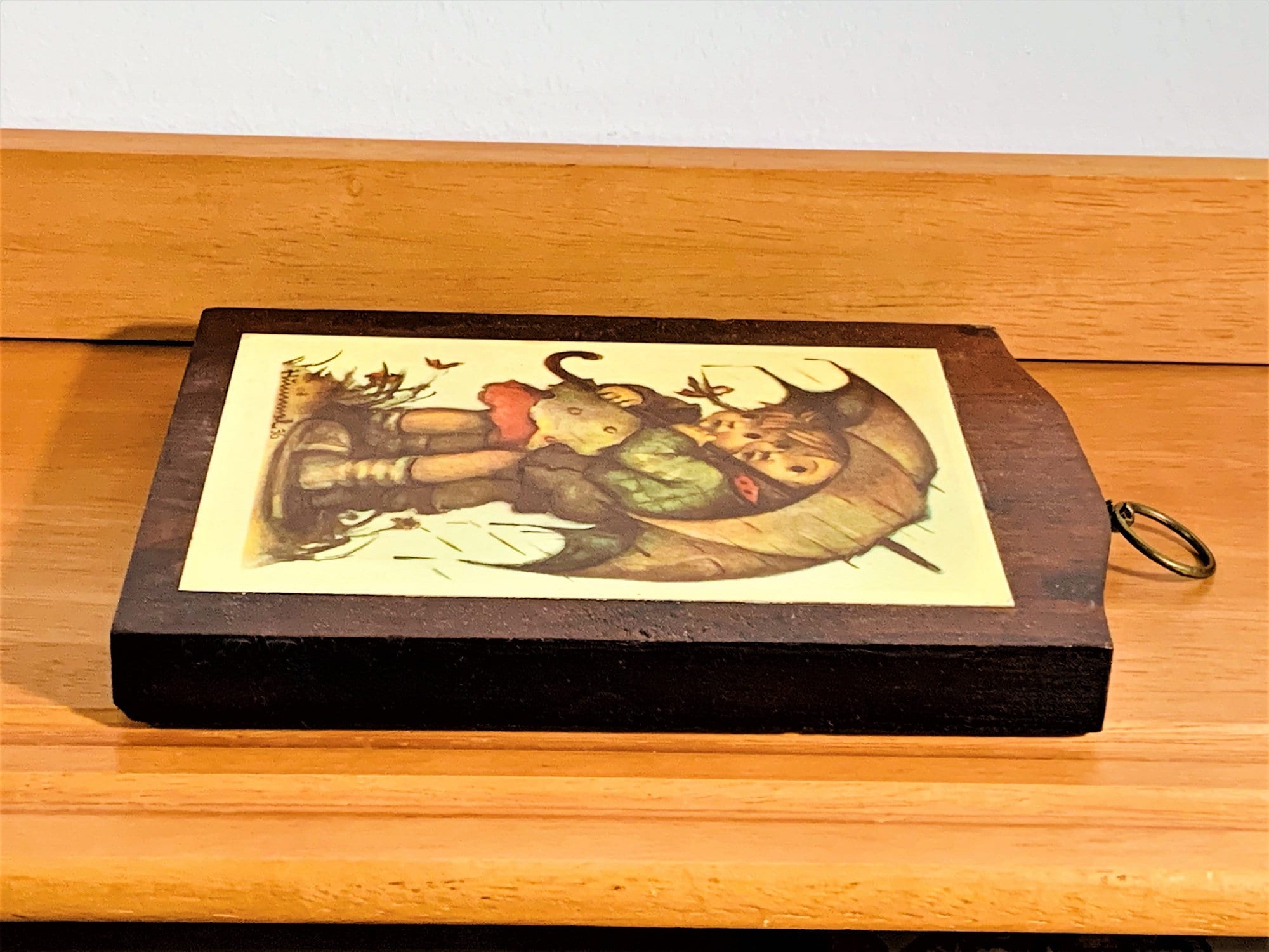 Vintage Hummel© 36 Wood Wall Hanging Children Art Plaque Vintage Hummel© 36 Wood Wall Hanging Children Art Plaque