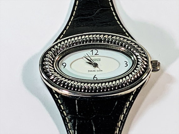 Ecclissi® Sterling Silver Cable Style Bezel Women Watch  display picture 2