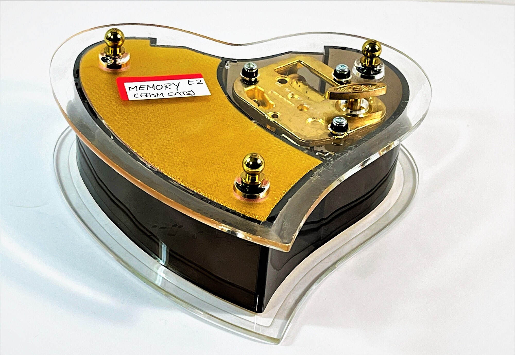 SANKYO BLACK VINTAGE COVER RECTANGLE MUSIC BOX : PANDORA