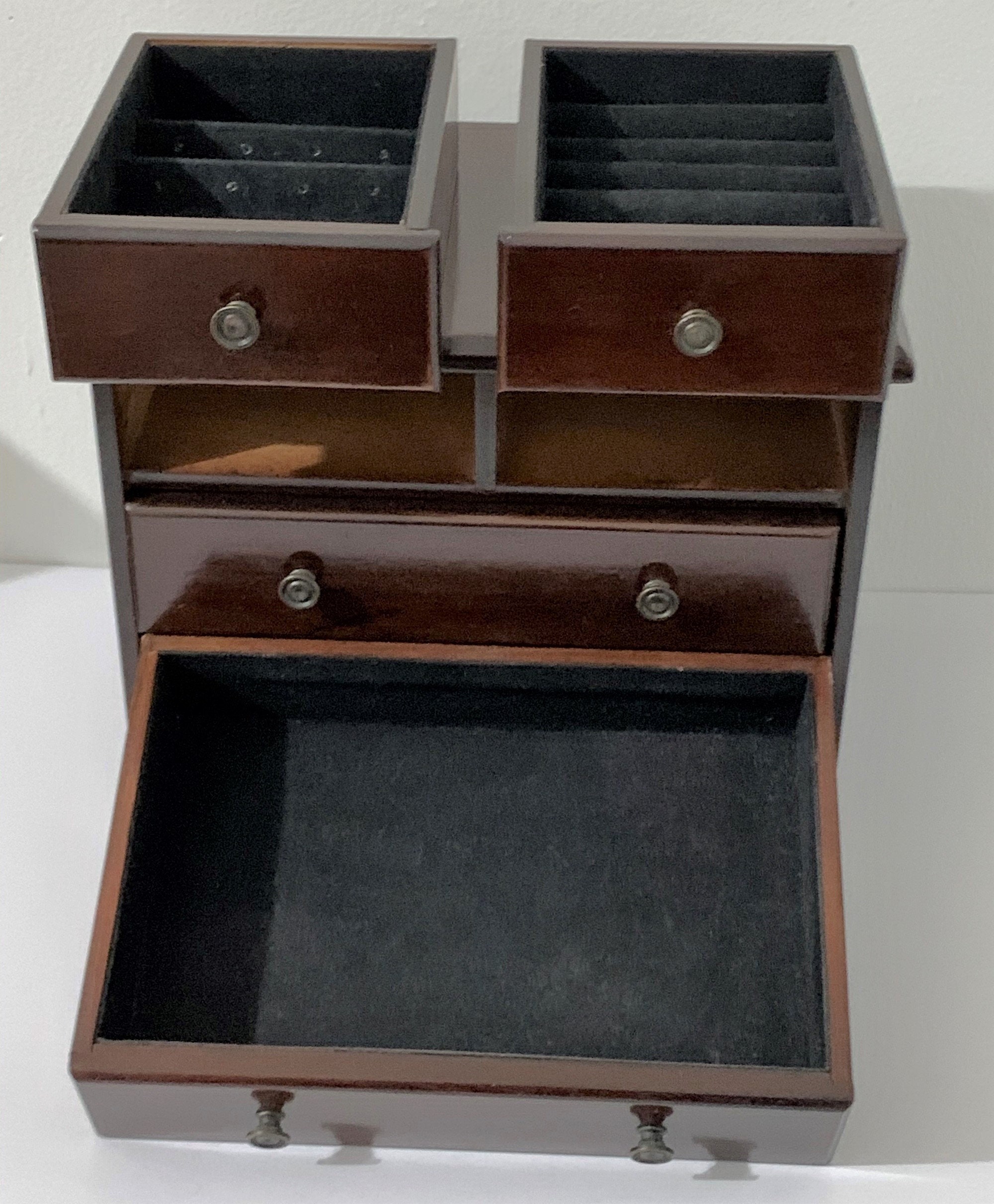 The Bombay Company 1992 Fine Wood Jewelry Dark Mahogany Piano