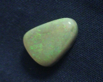 Genuine Natural Solid Australian Opal, Thick opal With Fascinating Fire, 13.4 X 10.3 mm, 4.14 carats.