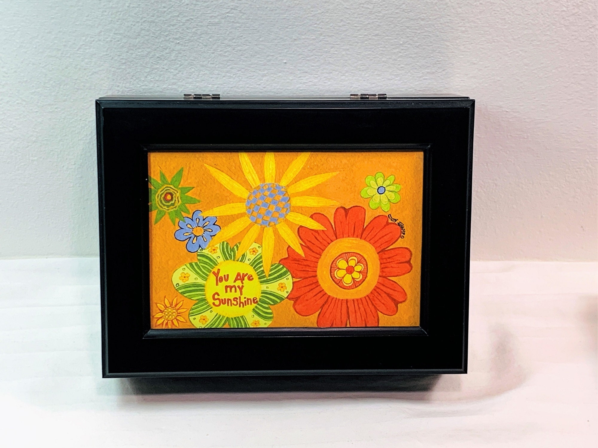 Vintage Sankyo Japan Music Jewelry Memory Box, You Are My Sunshine
