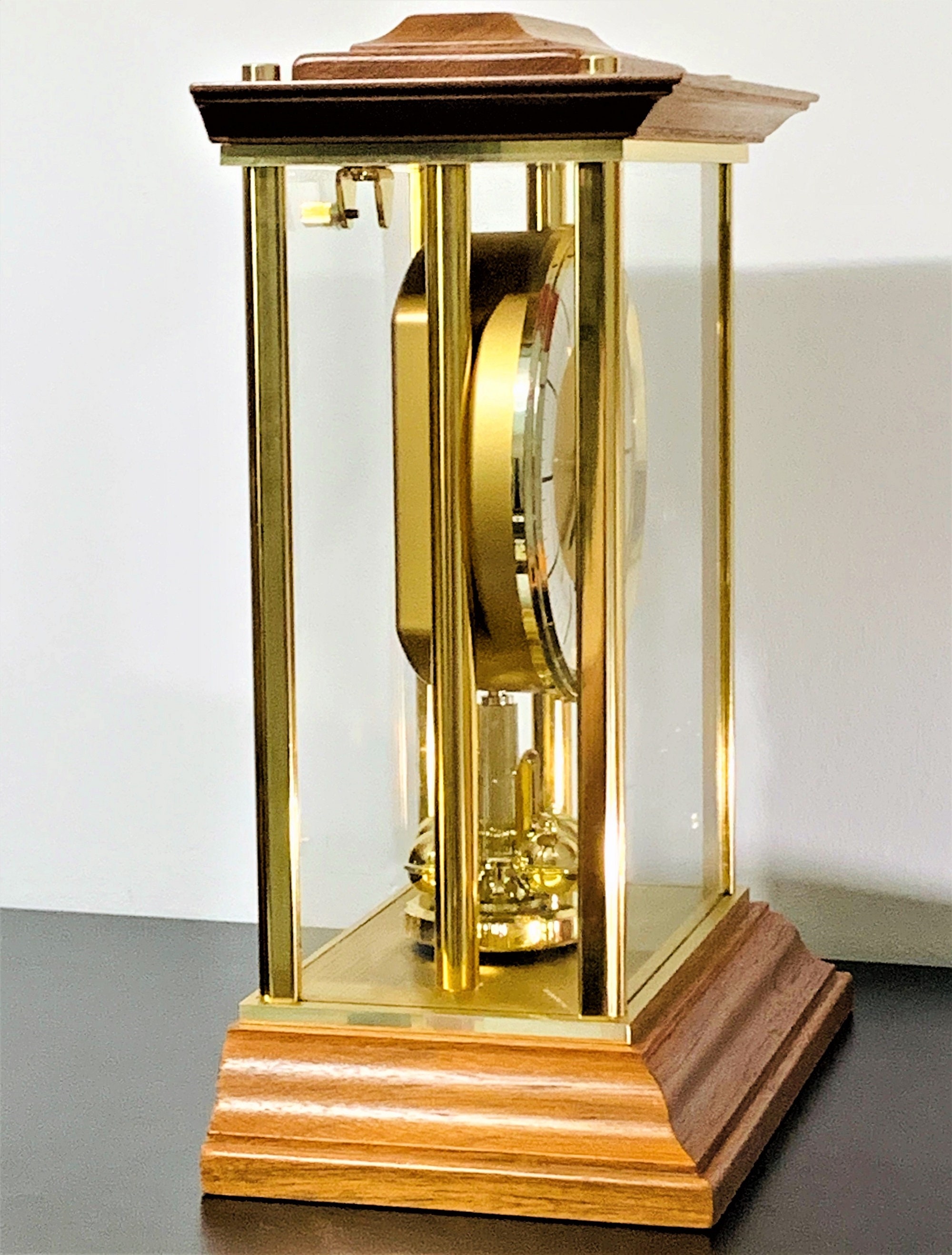 Seiko Limited Solid Cherry Hardwood, Brass and Glass Case Seiko Limited Solid Cherry Hardwood, Brass and Glass Case