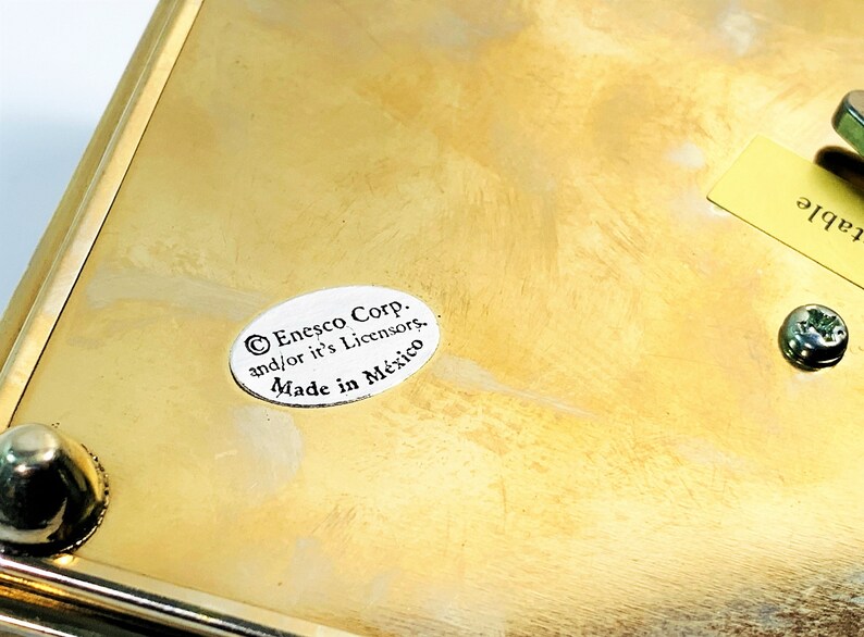 Vintage Sankyo Japan Music Box Glass & Brass Structure Roses Etsy