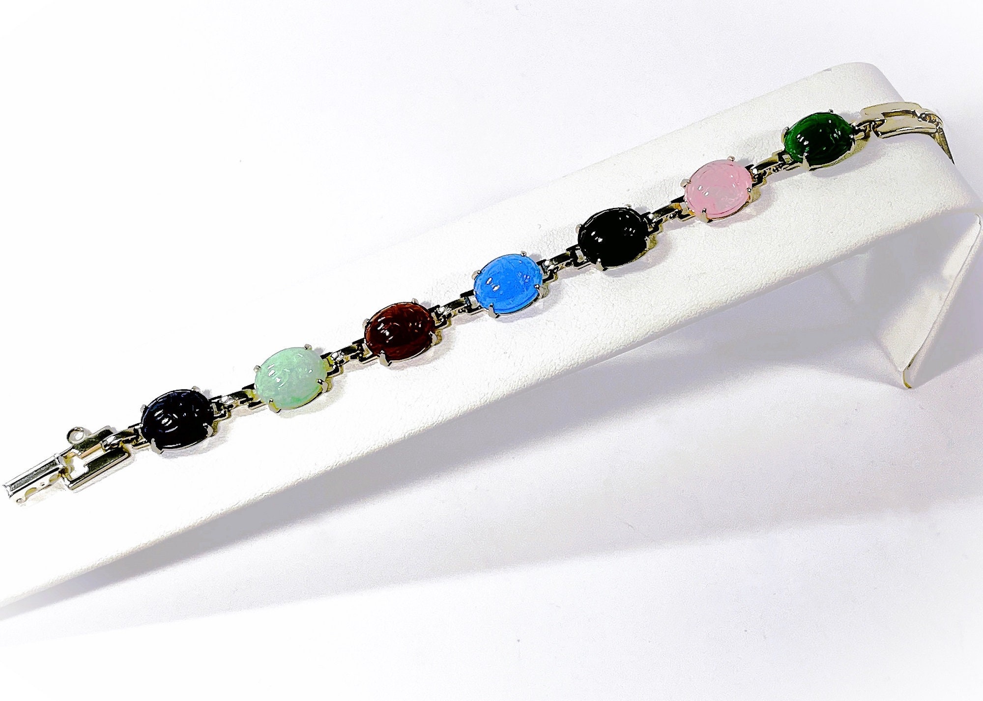 Sterling silver scarab bracelet deals