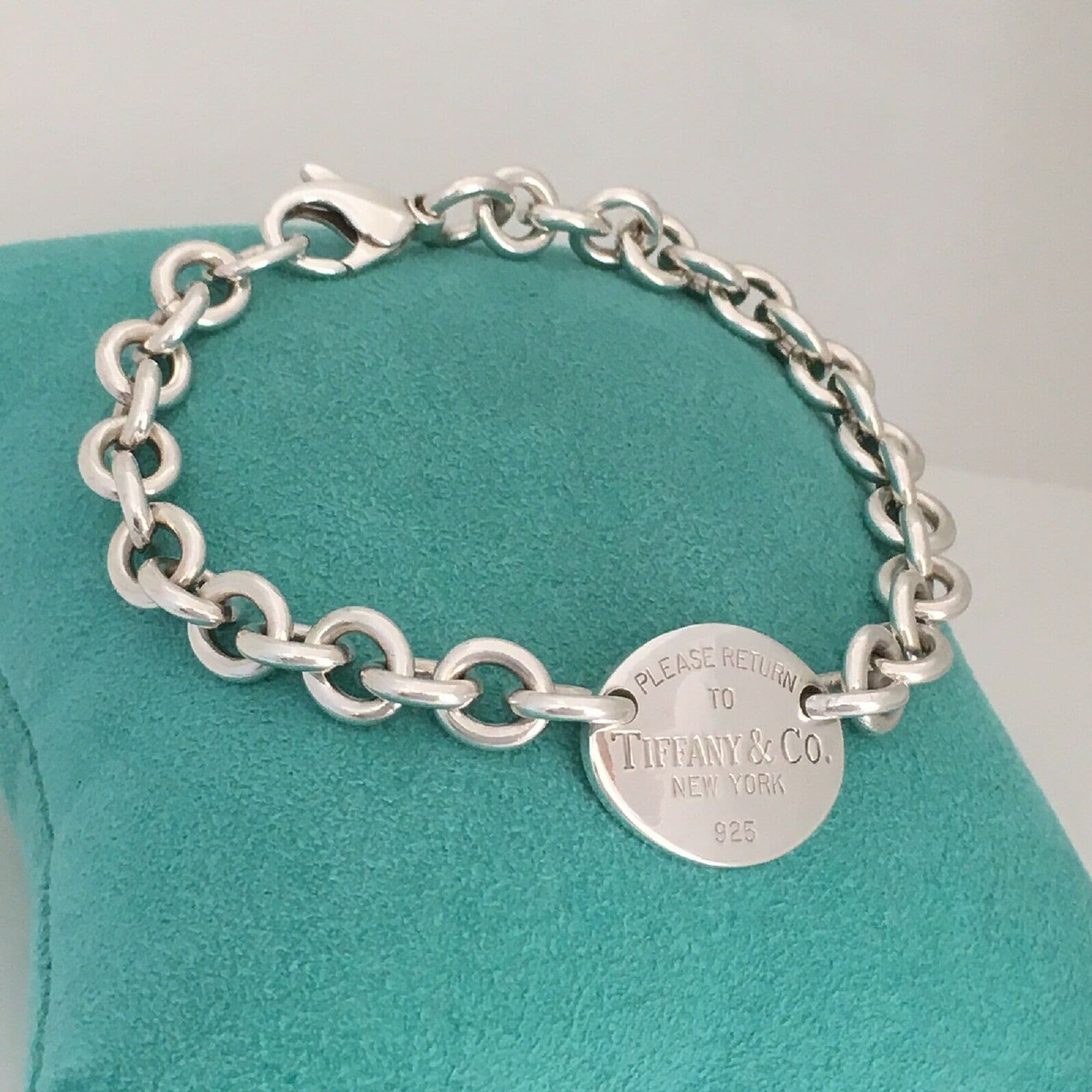 Pre-Owned TIFFANY & CO. Return to Tiffany SS Round Tag Bracelet – Valamode