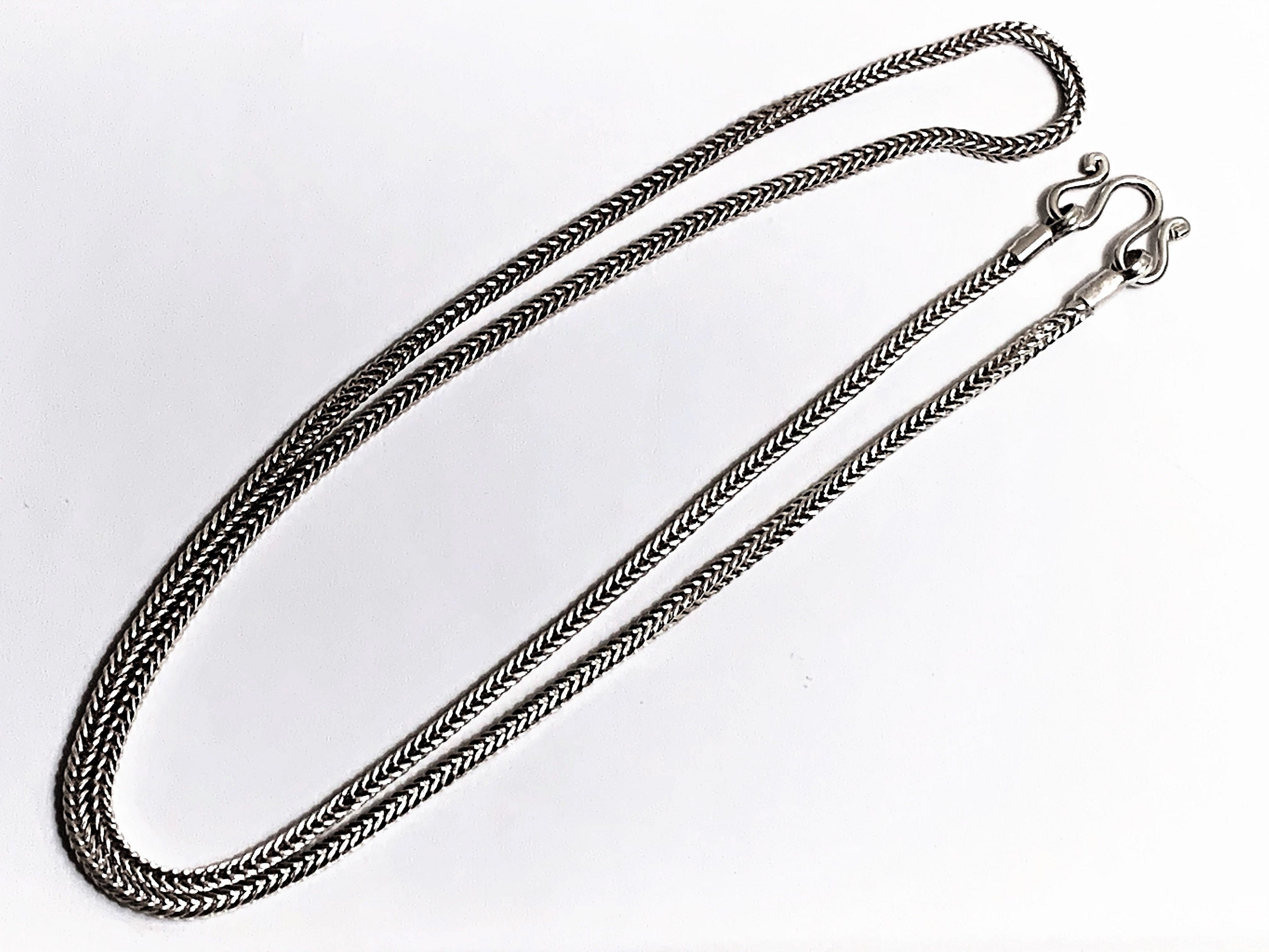 Sterling Silver Heavy Weat Link Chain, 24 long, 2.5 mm Gauge, 17.20 ...