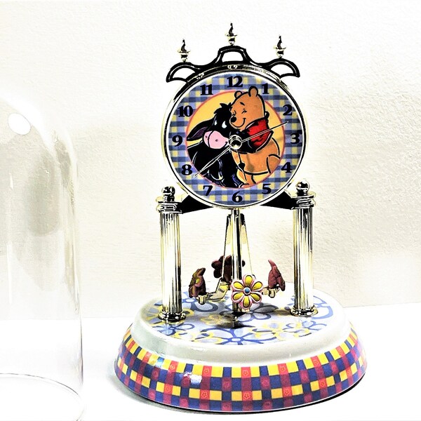 Anniversary Clock Glass Dome Etsy