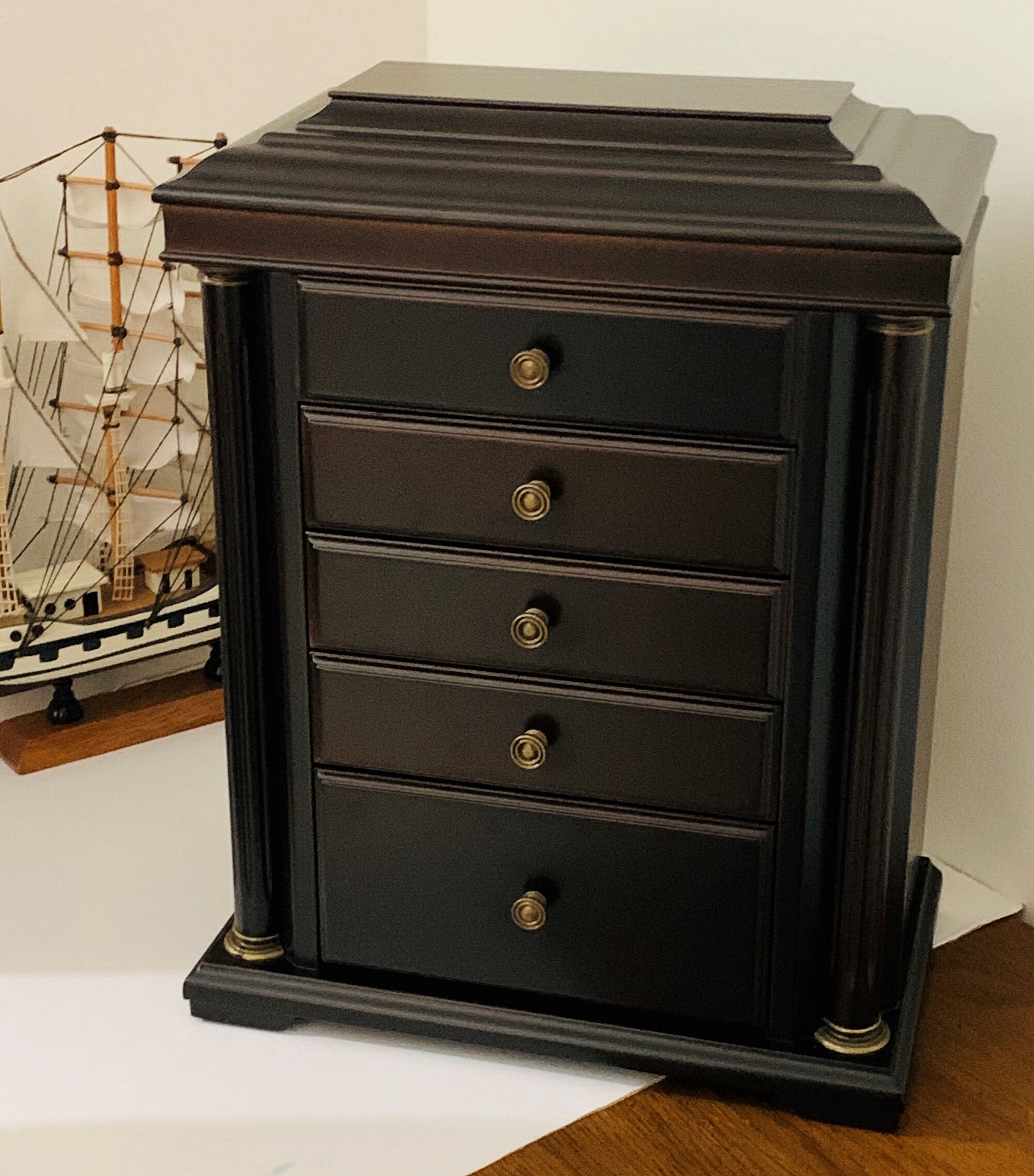 Vintage Bombay® Large Jewelry Armoire, Retired Rare Edition, Taiwan 067