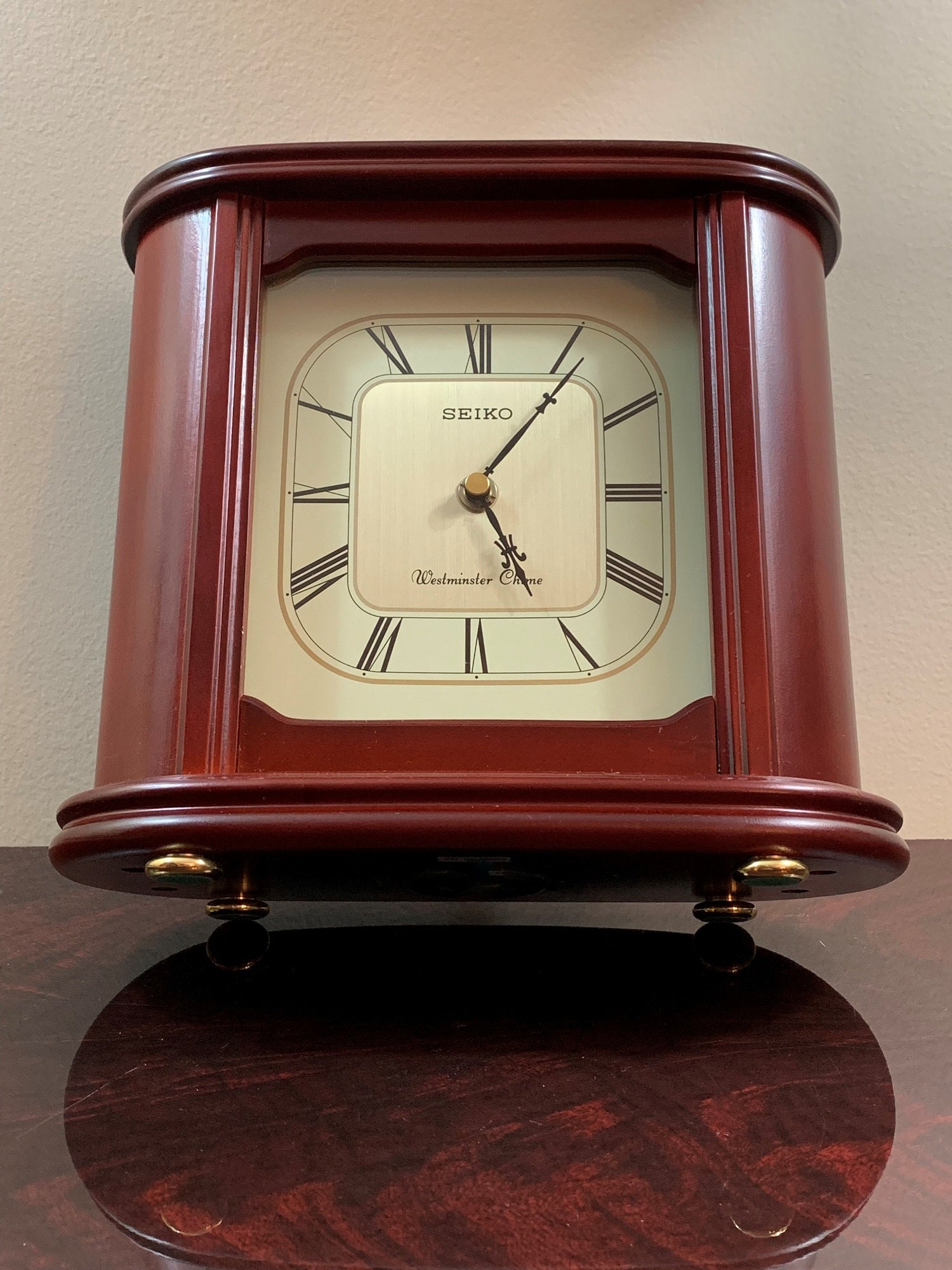 Seiko Westminster Chime Mantel Clock, Solid Wood, Special Edition Large