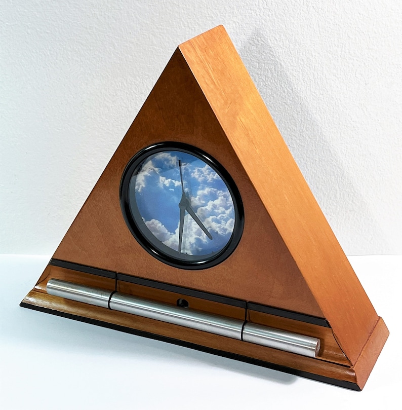 Vintage Now and Zen Alarm Clock Progressive Tone Chime Wood Etsy