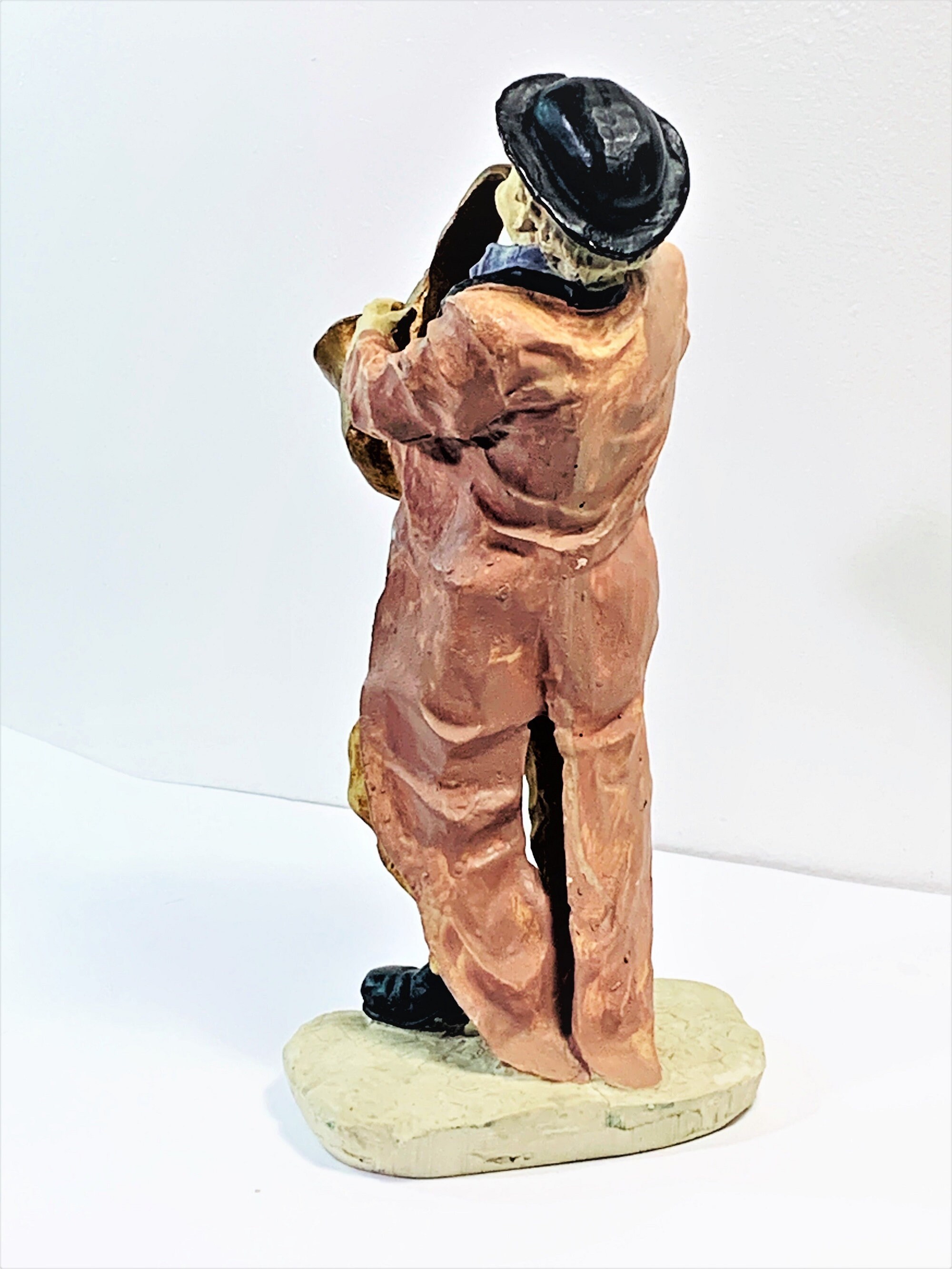 Buy Custom Made Clown With Saxaphone Statue, made to order from HC Bronze  and Marble Sculpture