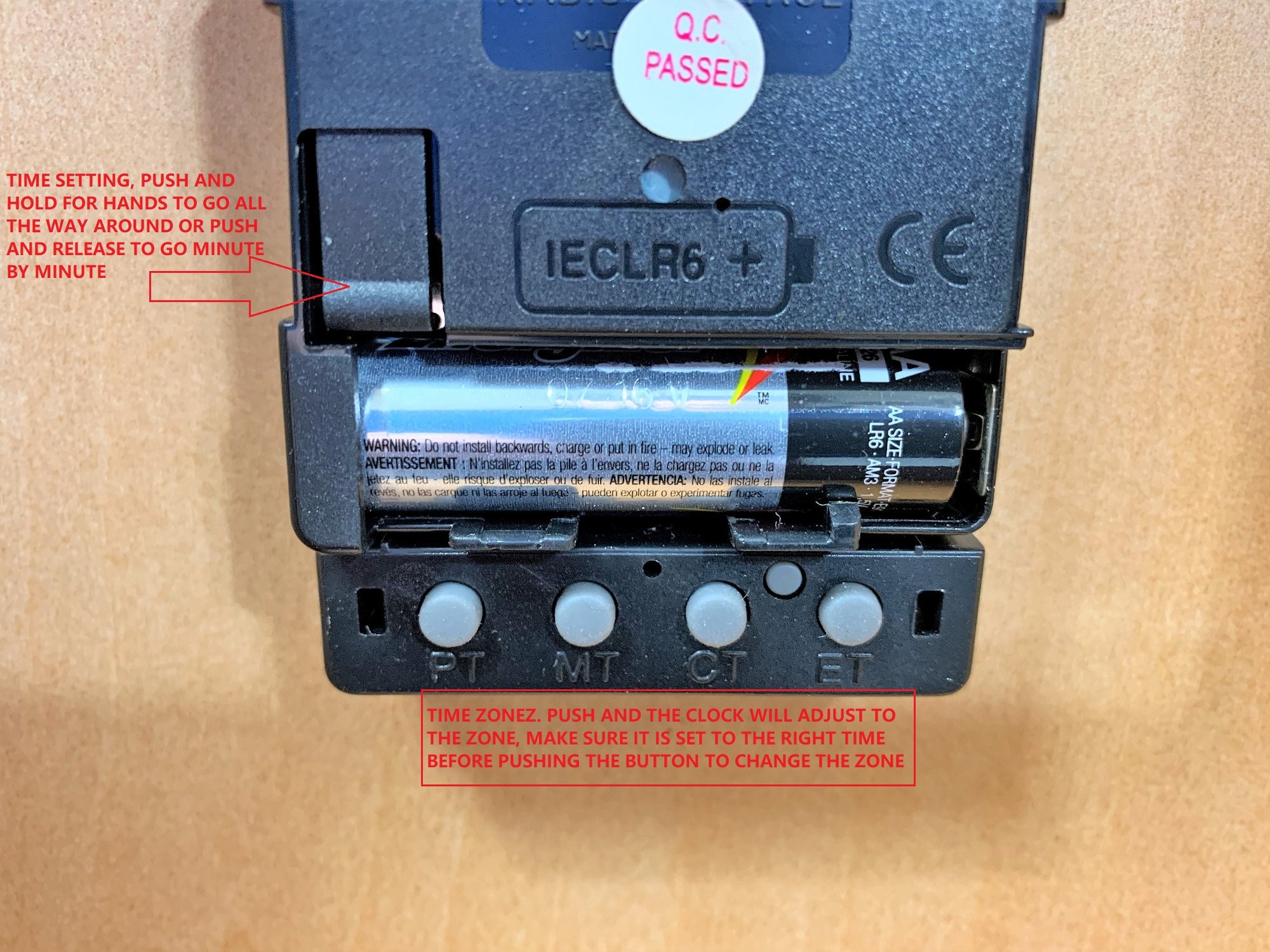La Crosse Technology Natural Wood Radio Controlled Mantle Clock, Works