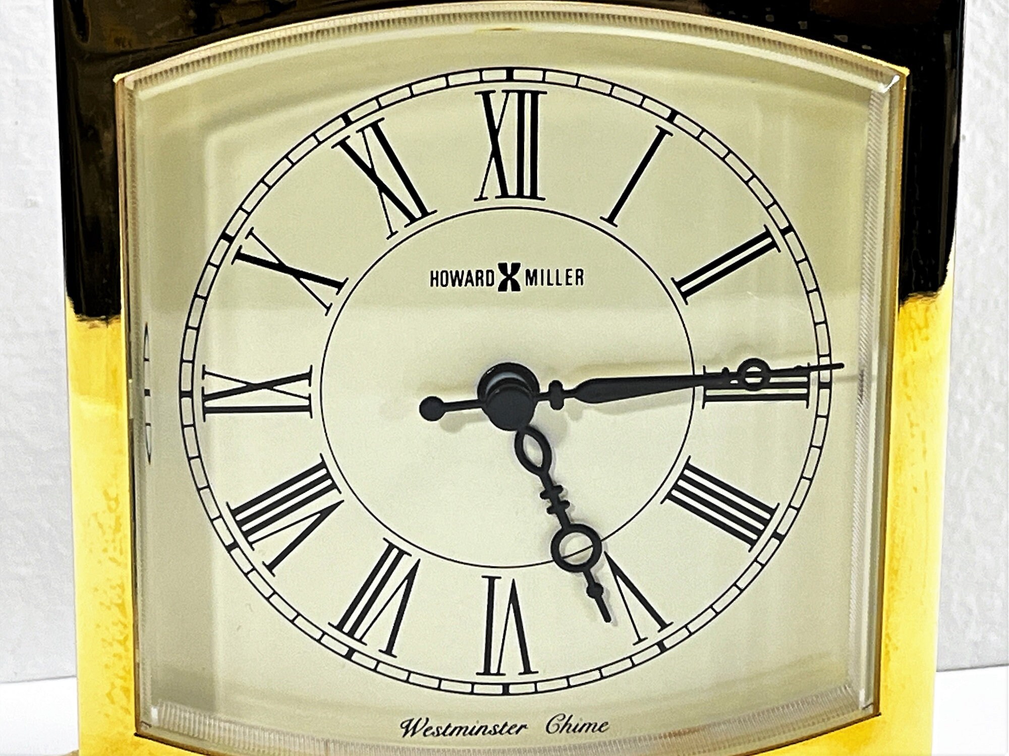 Howard Miller Westminster Chime Brass Mantel Carriage Clock M. 612