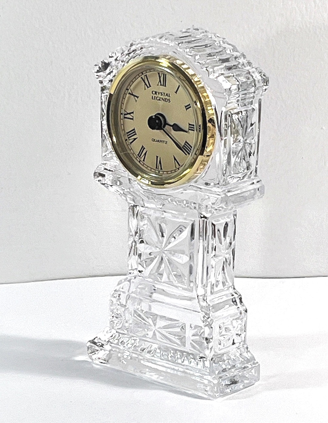 Vintage Crystal Legend by Godinger® Colonial Style Crystal Clock