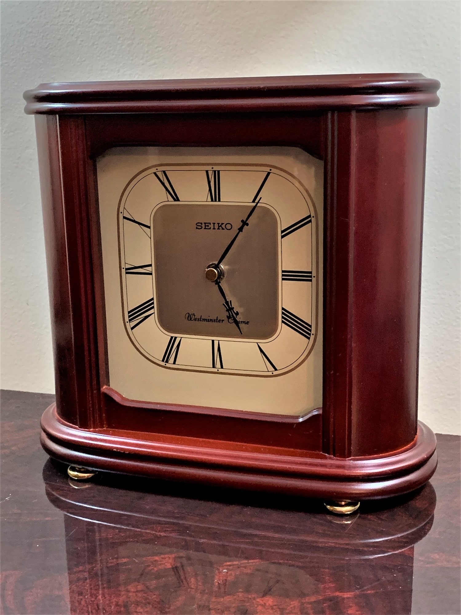 Seiko Westminster Chime Mantel Clock, Solid Wood, Special Edition Large