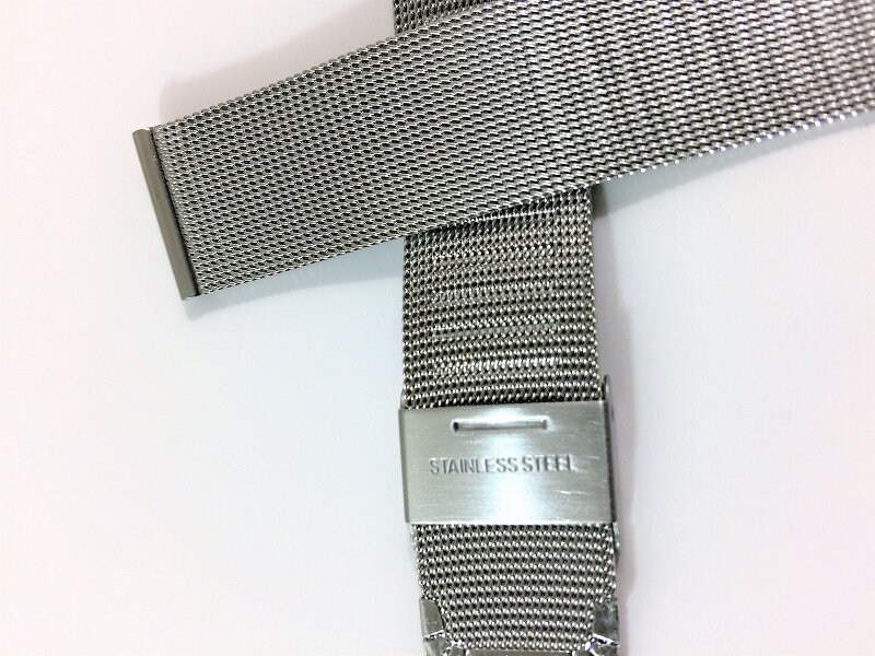 Vintage Stainless Steel Mesh Watch Band, Flex, 10,16 & 22 Mm Vintage Stainless Steel Mesh Watch Band, Flex, 10,16 & 22 Mm