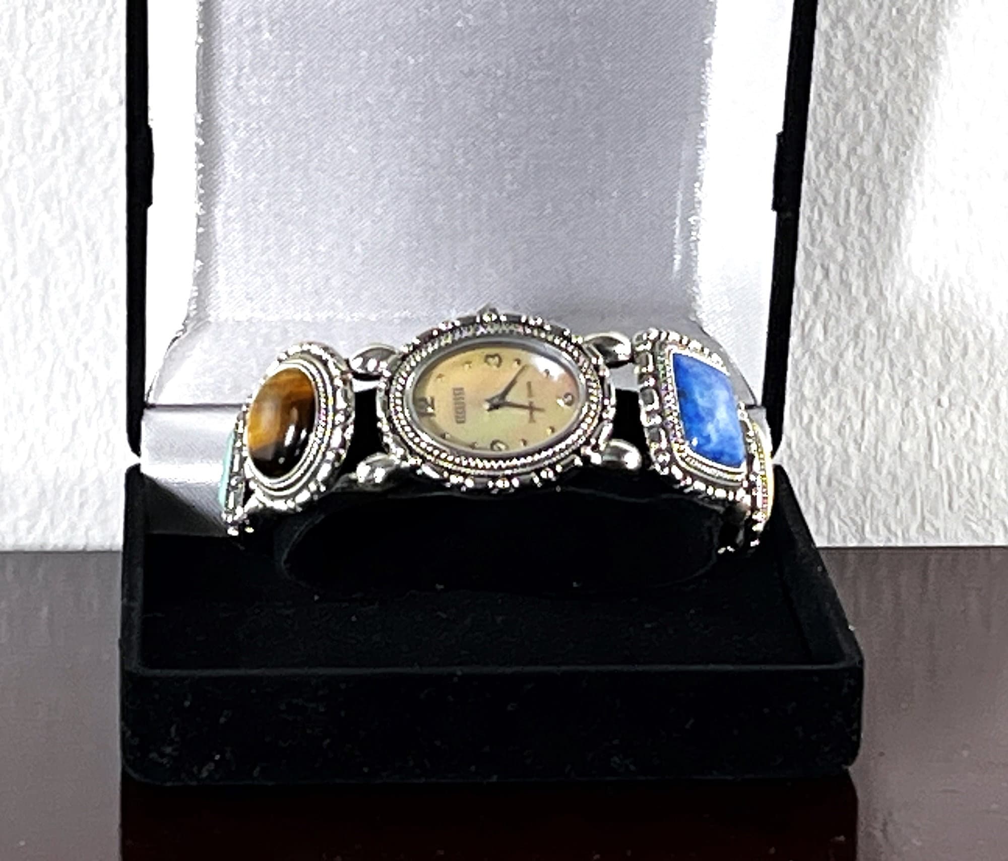 Ecclissi Stretch Band Watch Vintage Ecclissi 925 Sterling Silver Ladies Watch Genuine  main image 2