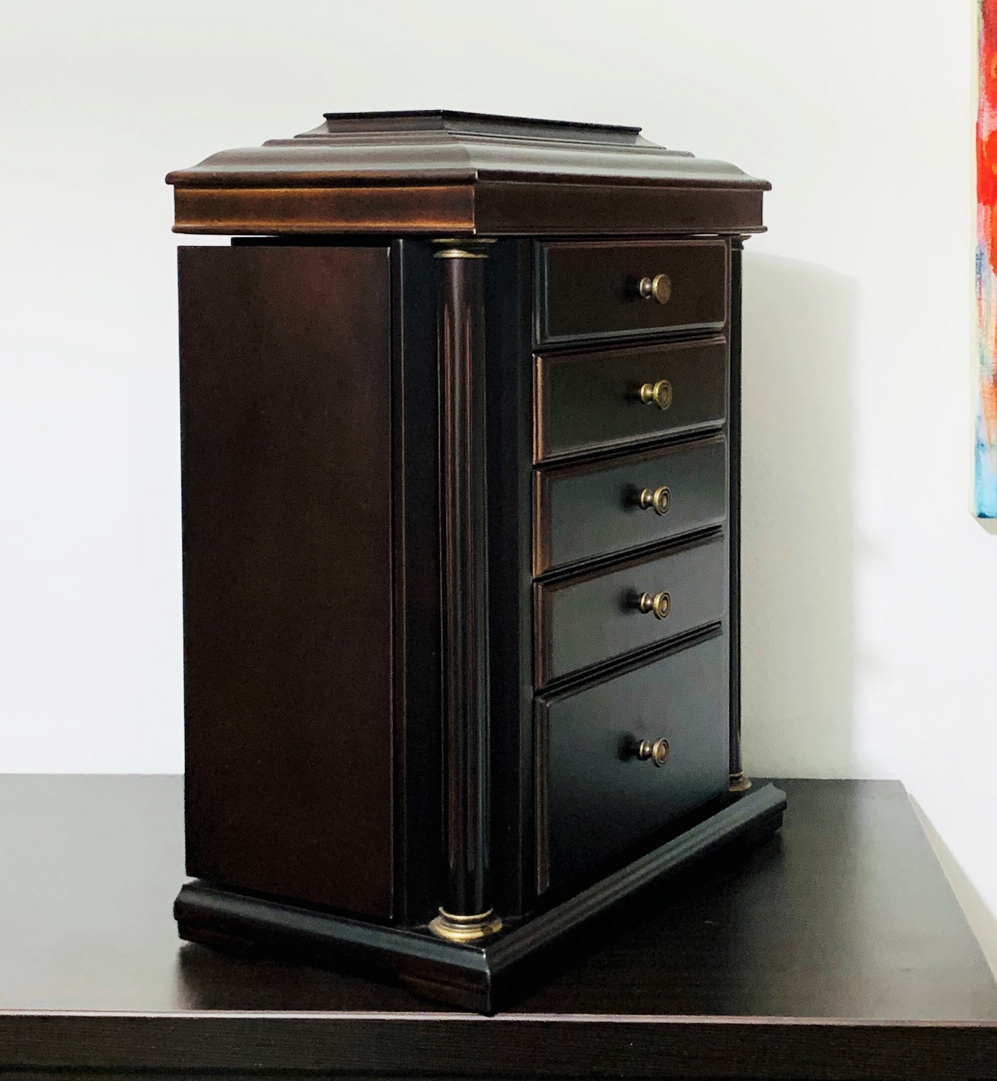 Vintage Bombay® Large Jewelry Armoire, Retired Rare Edition, Taiwan 067