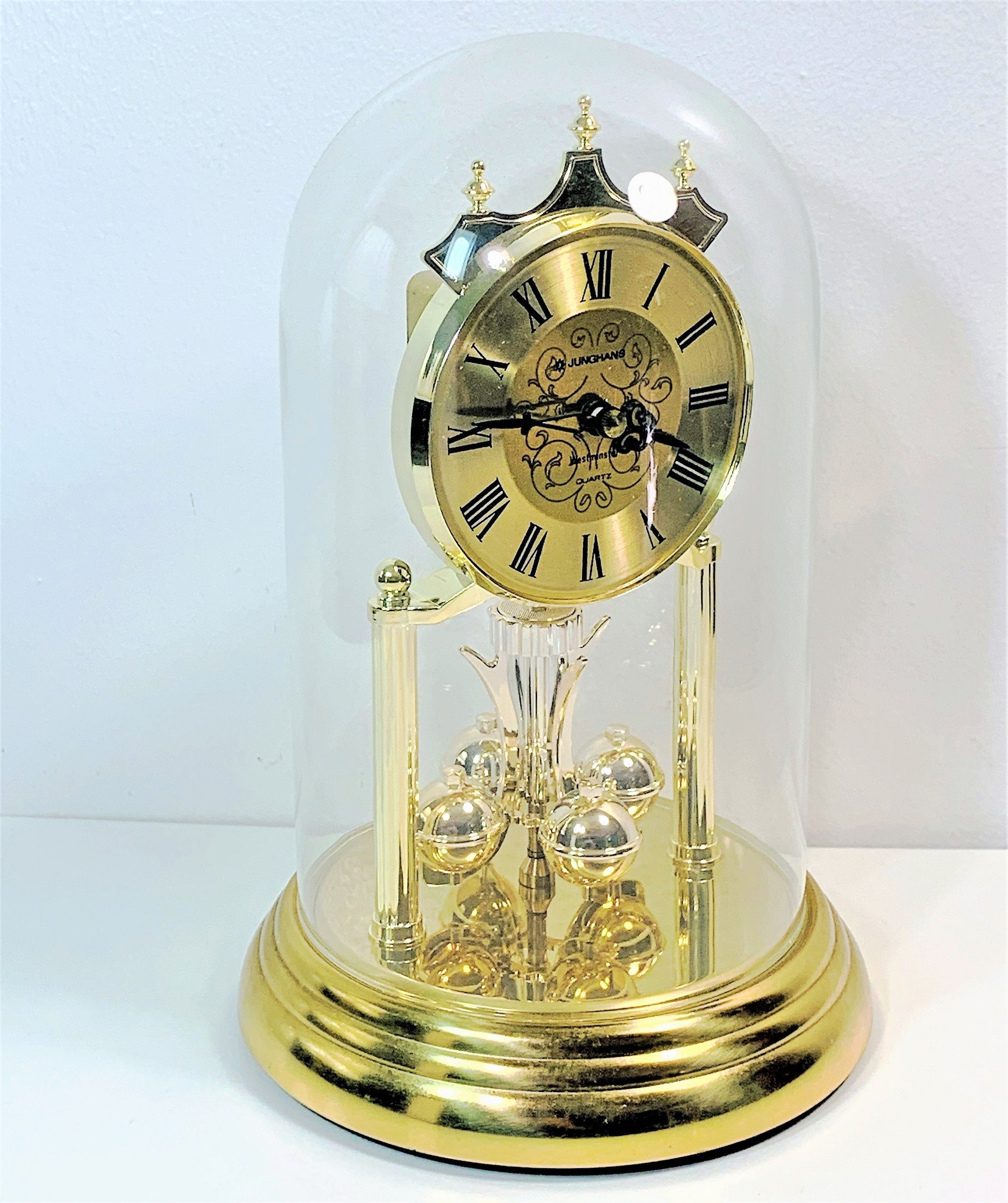 Vintage Junghans Germany Westminster Chime Anniversary Clock, Sphere