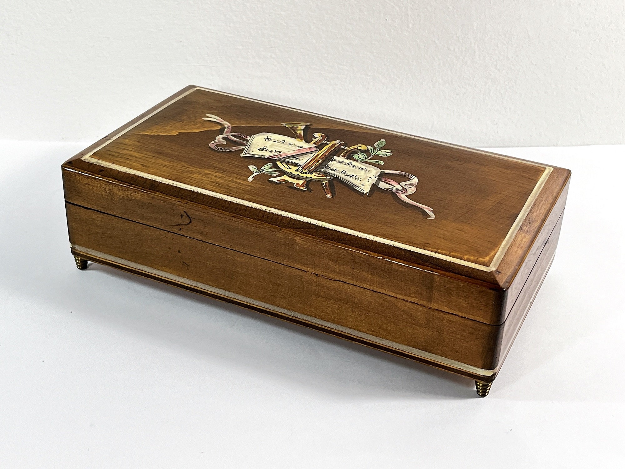 Vintage Swiss Reuge Music Box 72 Key Bach, Corelli & Mozart