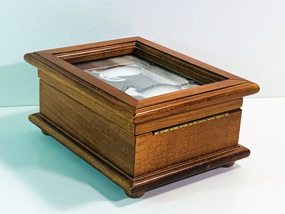 ANRI 木彫り ペア オルゴール Reuge社製ムーブメント付 イタリア製