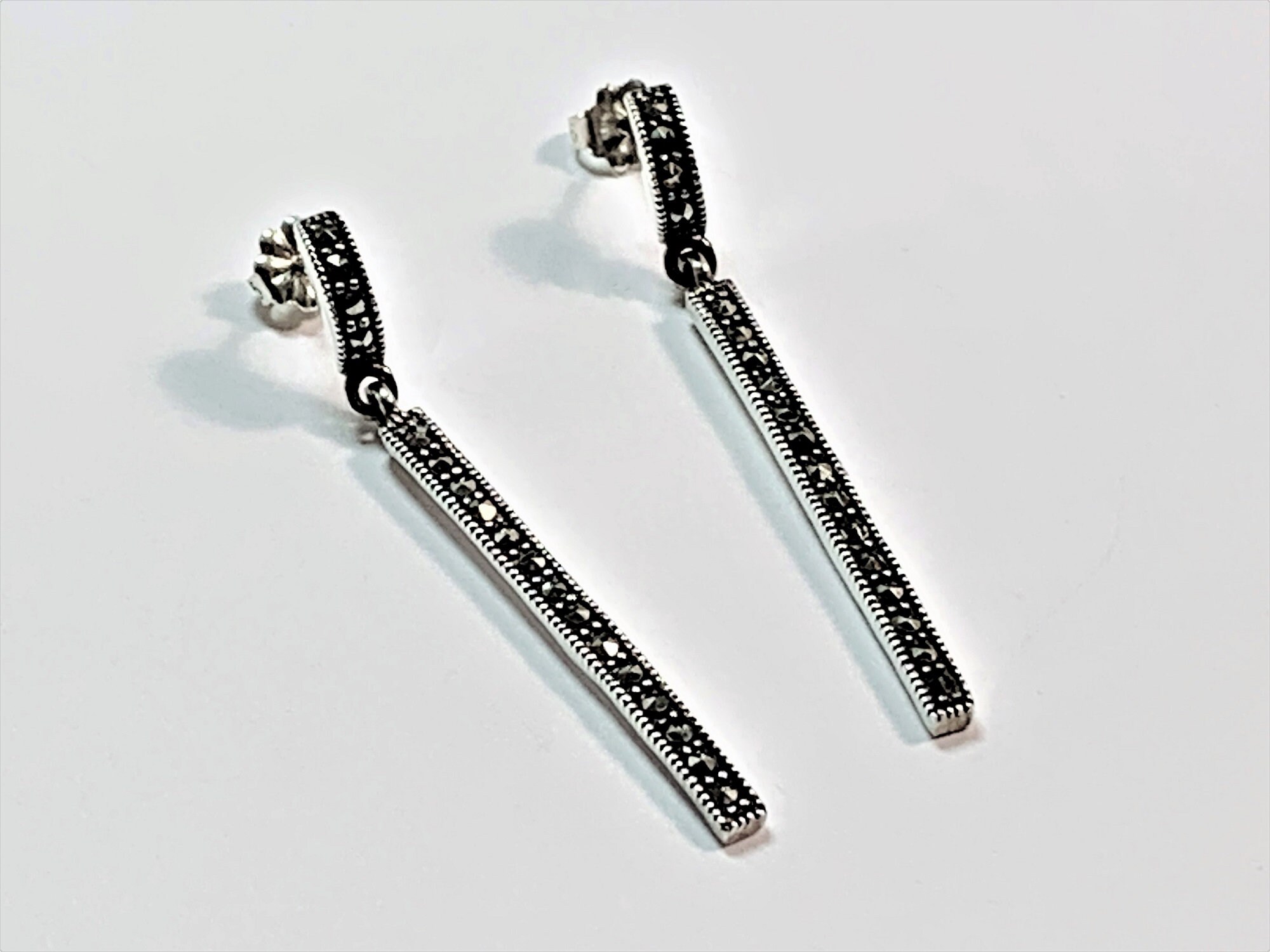 Marcasite dangle deals earrings