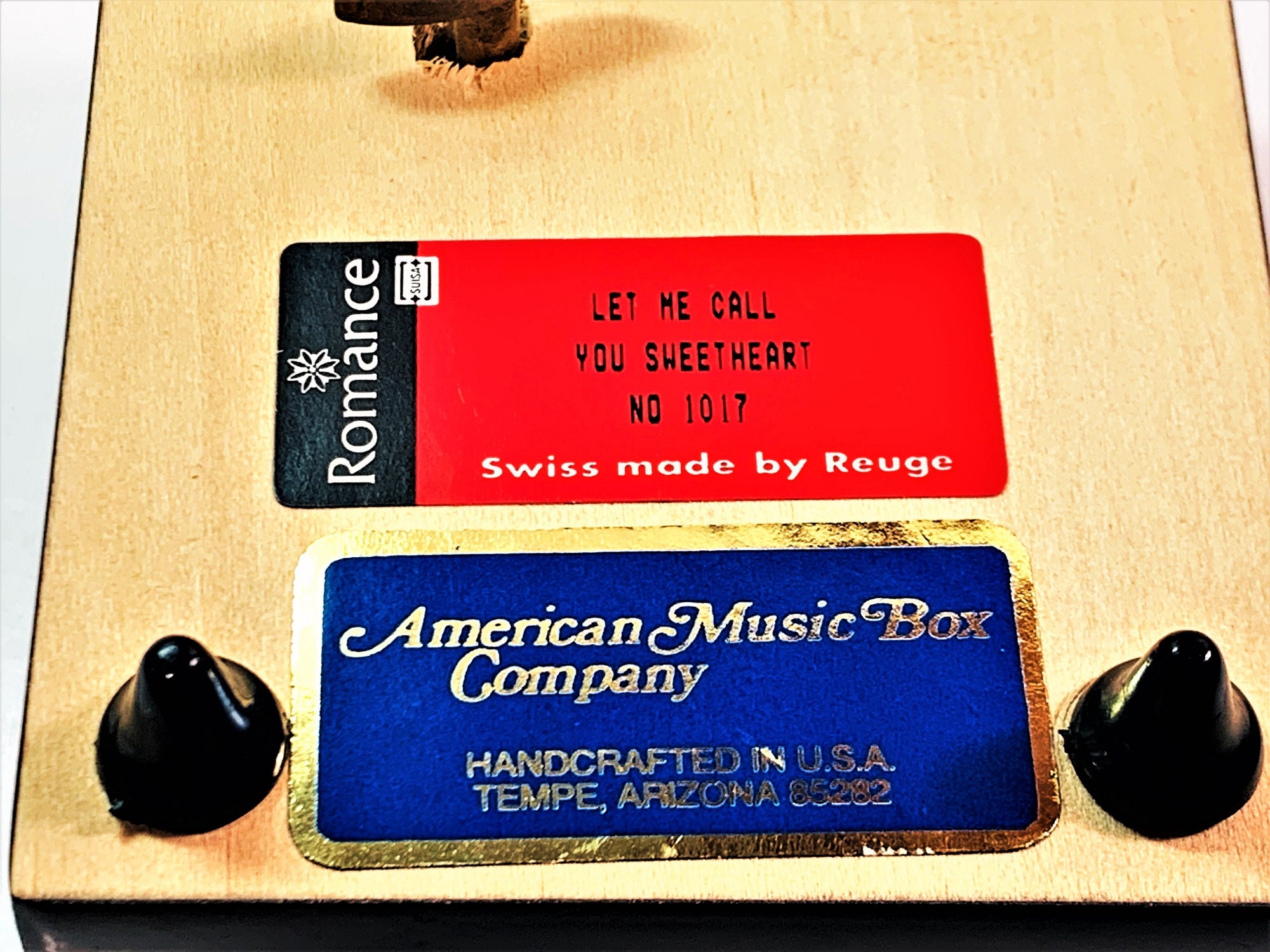 Reuge Romance Swiss Music Box Let Me Call You Sweetheart