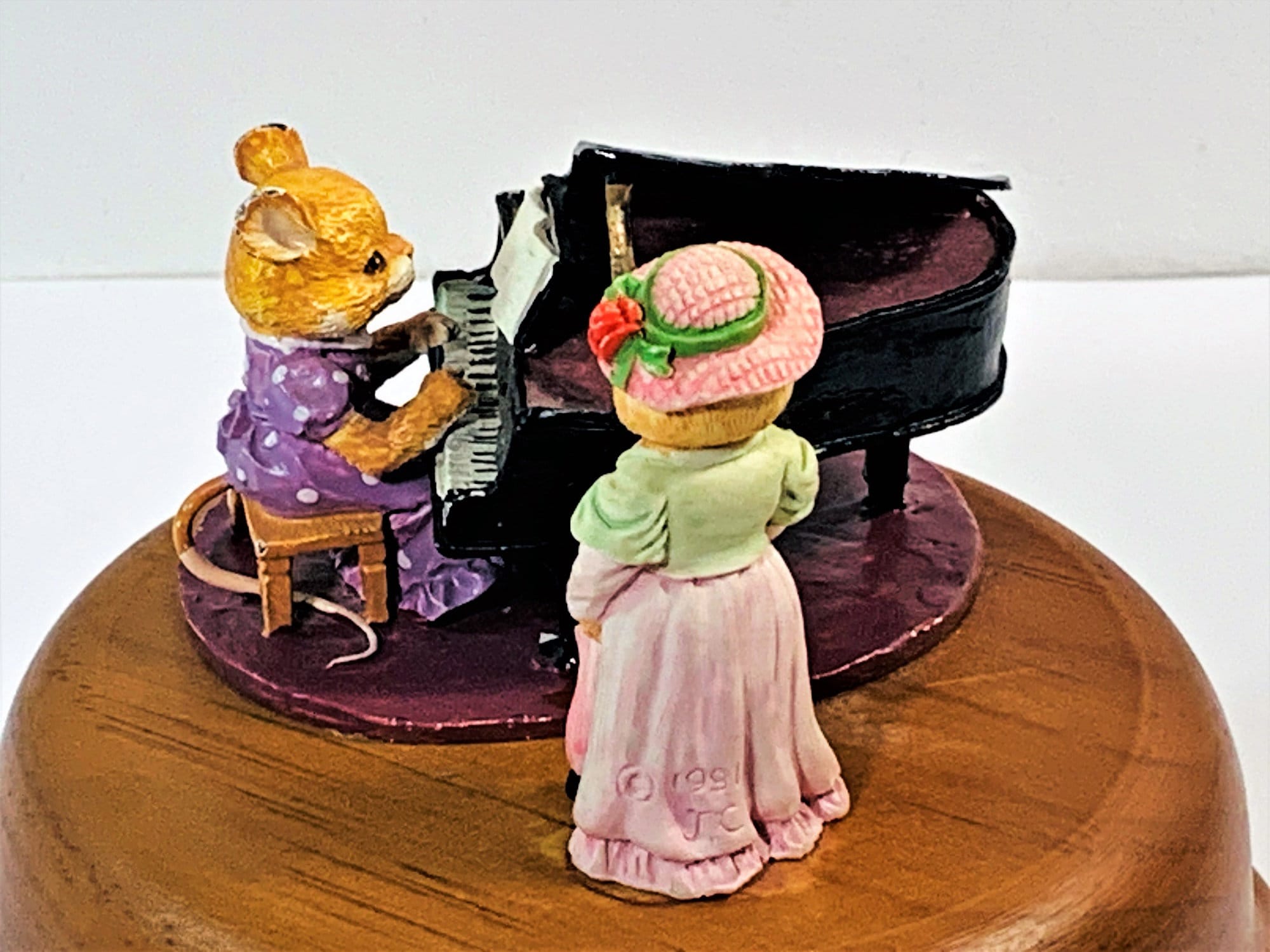 Vintage 1990 Collectible Enesco™ Figurine Music Box, Moon