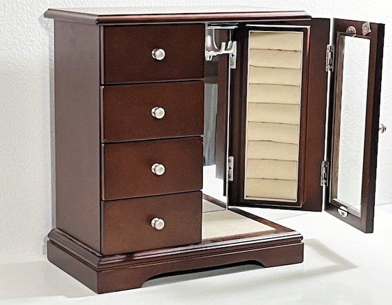 Solid wood jewelry armoire deals