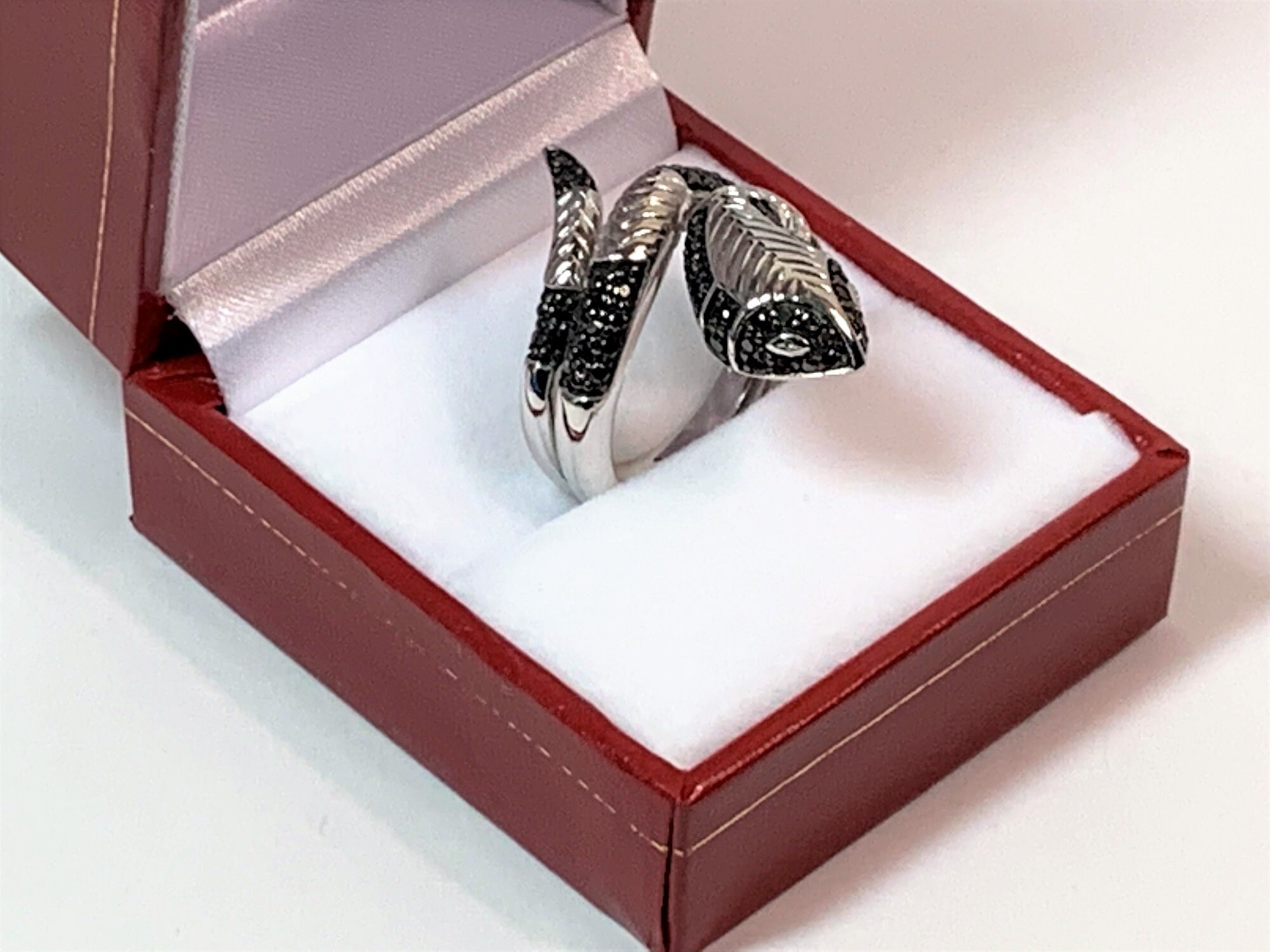 Nice design! 925 Sterling Silver Ring US size 9.75 Detailed Snake – Fine  and Faith