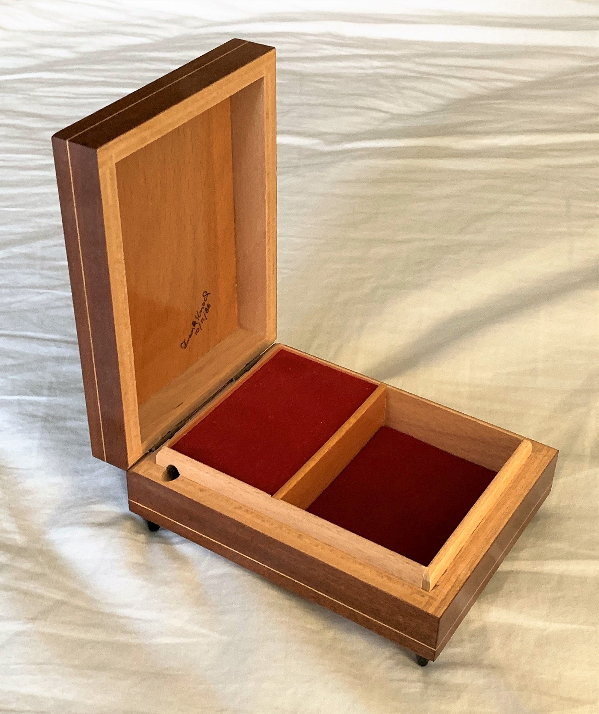 Vintage Sankyo B Hummel Sorrento Italy Fine Wood Music Box, Plays