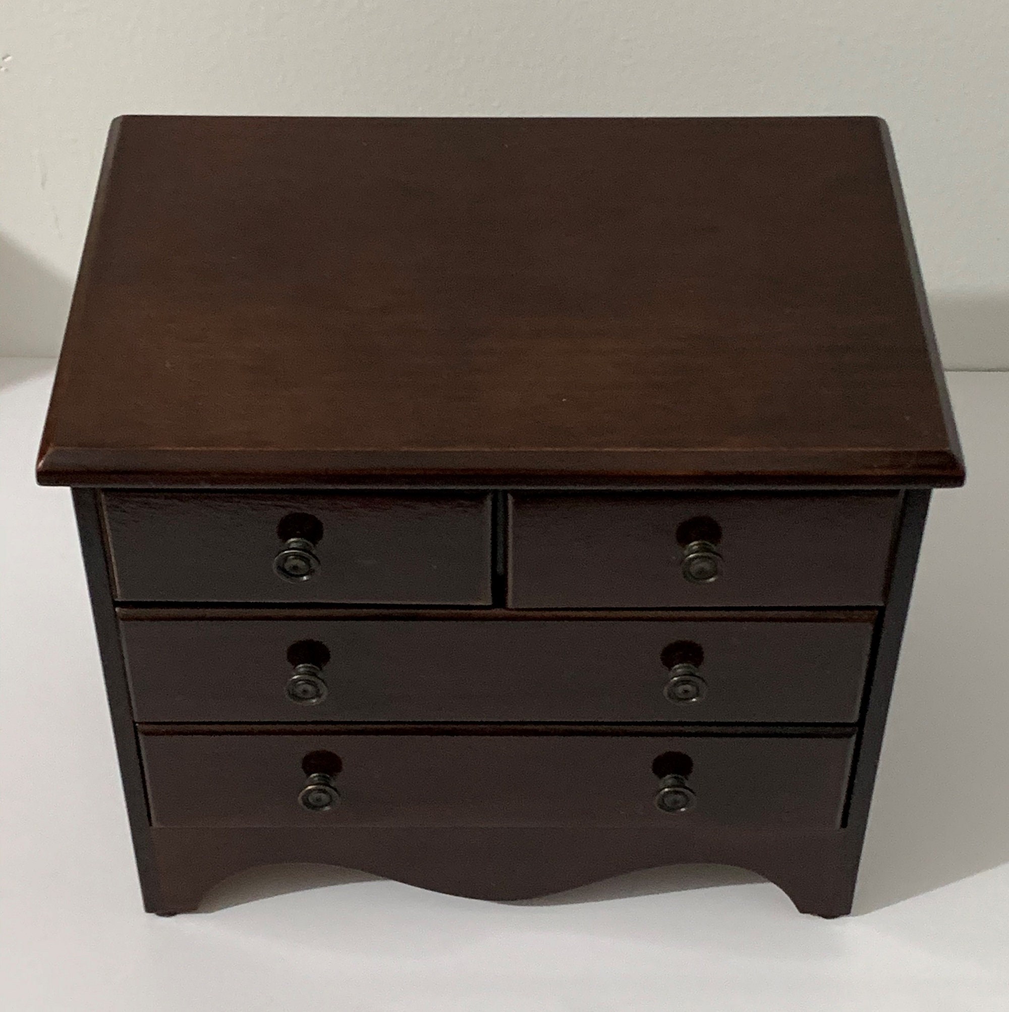 The Bombay Company 1992 Fine Wood Jewelry Dark Mahogany Piano