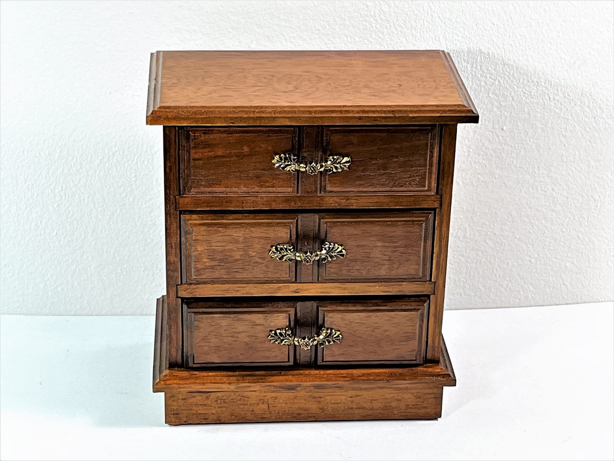 Vintage 1970's Toyo™ Japan Music Jewelry Box, Speak Softly Love, Carved