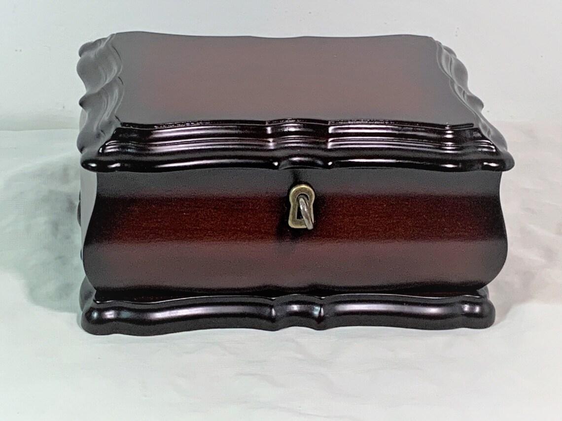 The Bombay Company Vintage Treasure Jewelry Box Key Lock Etsy