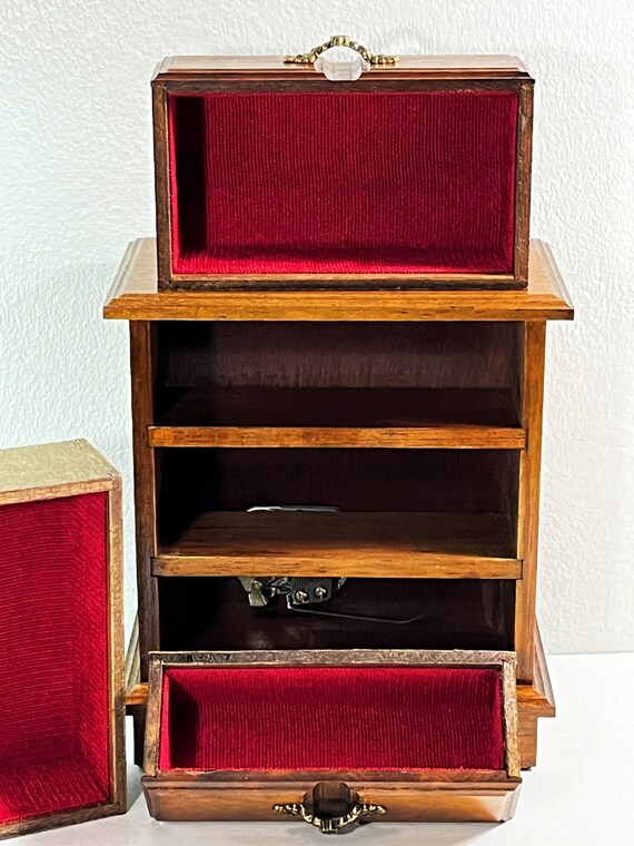 Vintage 1970's Toyo™ Japan Music Jewelry Box, "Speak … Gem