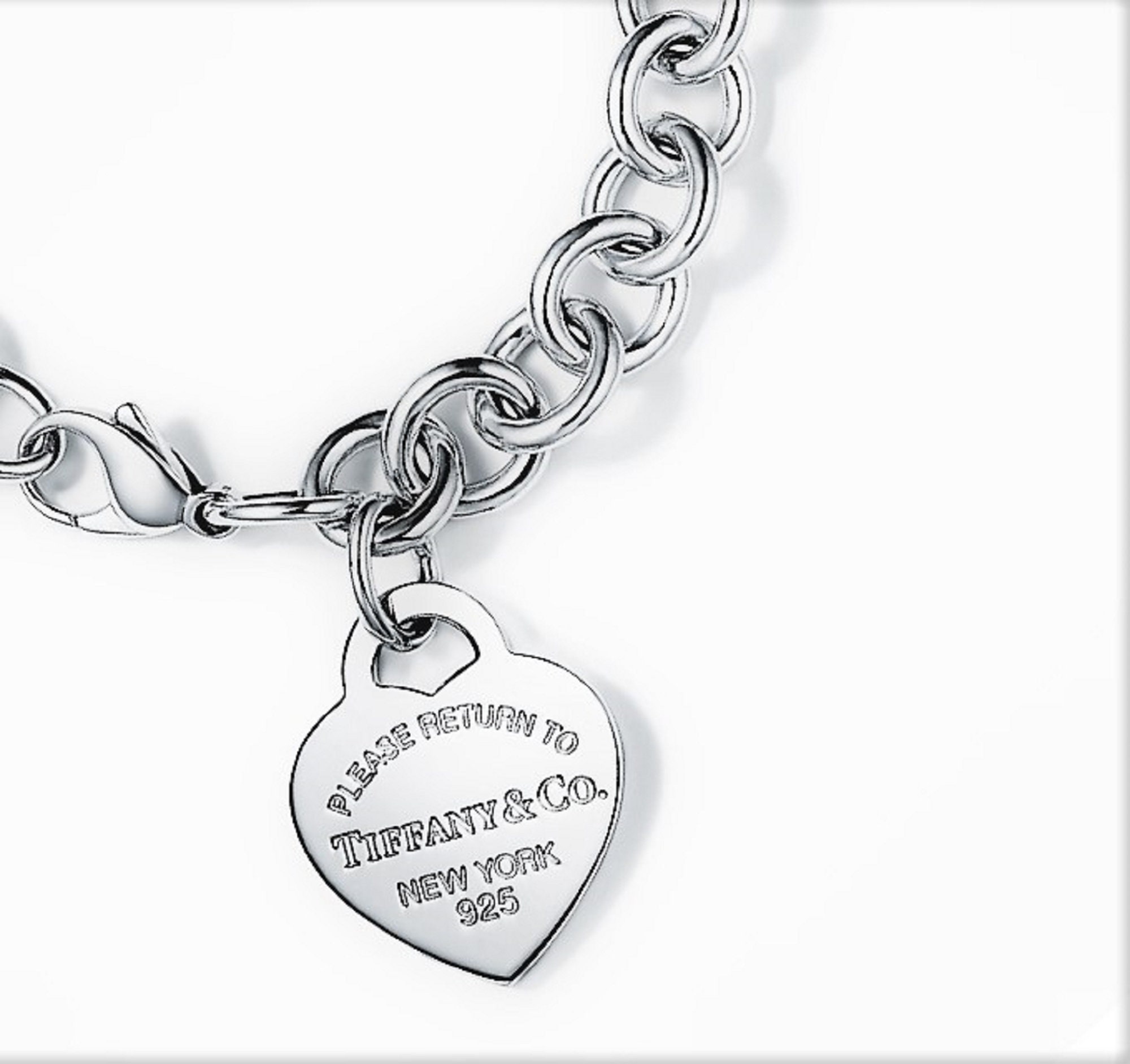 Return to Tiffany® Heart Tag Charm Bracelet in Sterling Silver ...