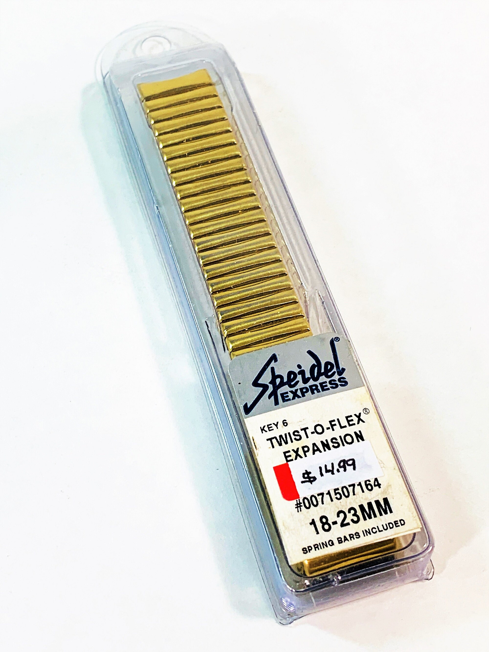 Vintage Speidel TwistOFlex Expansion Watch Band, Extra Long, Curved