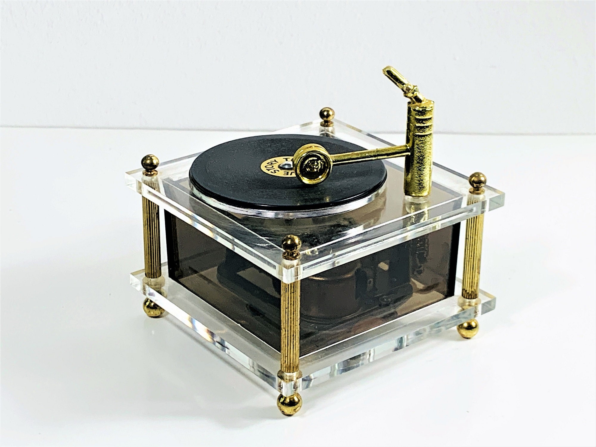 Vintage 1970's Sankyo Japan 20 Key Music Box Love Story, Mini Record