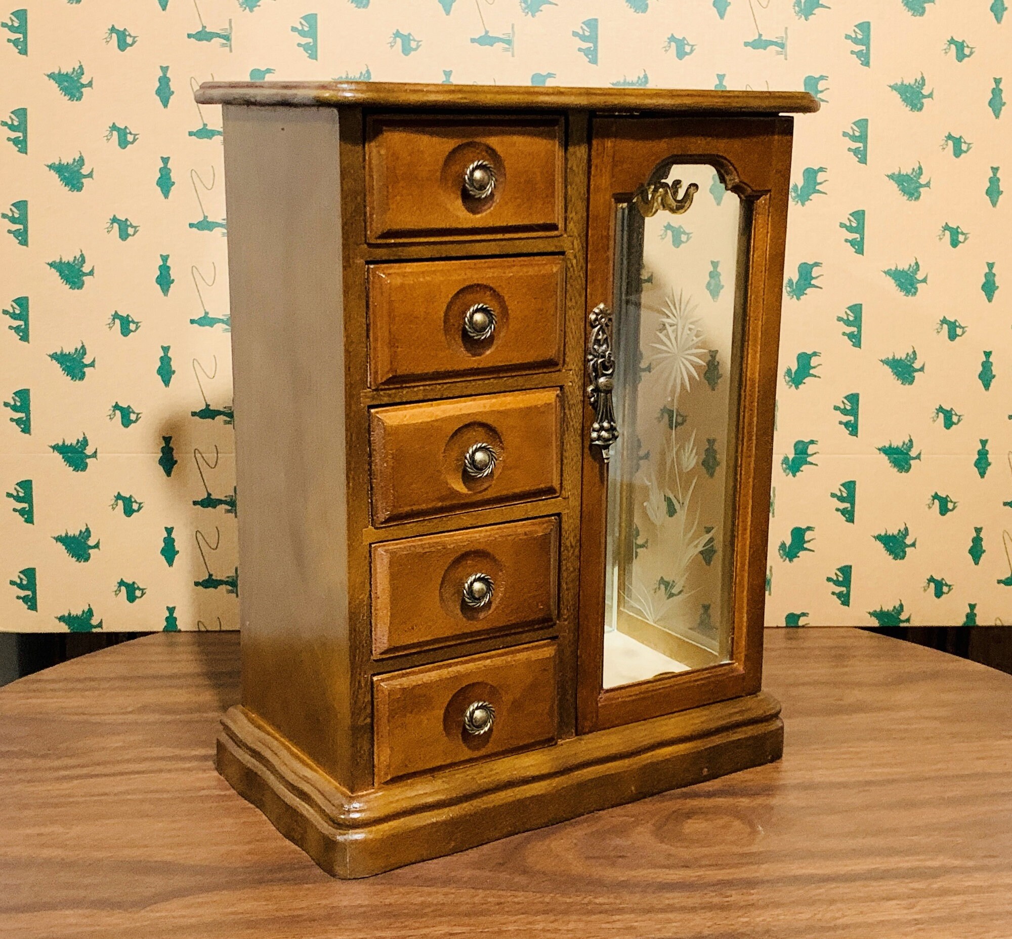 Solid wood jewelry armoire deals