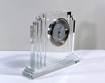 Crystal Cathedral Ministries Clock, 24% Fine Irish Waterford Crystal, 'ISAIAH 40:31 Message', 7.5" W. 6" T. Serviced, Free US Shipping.